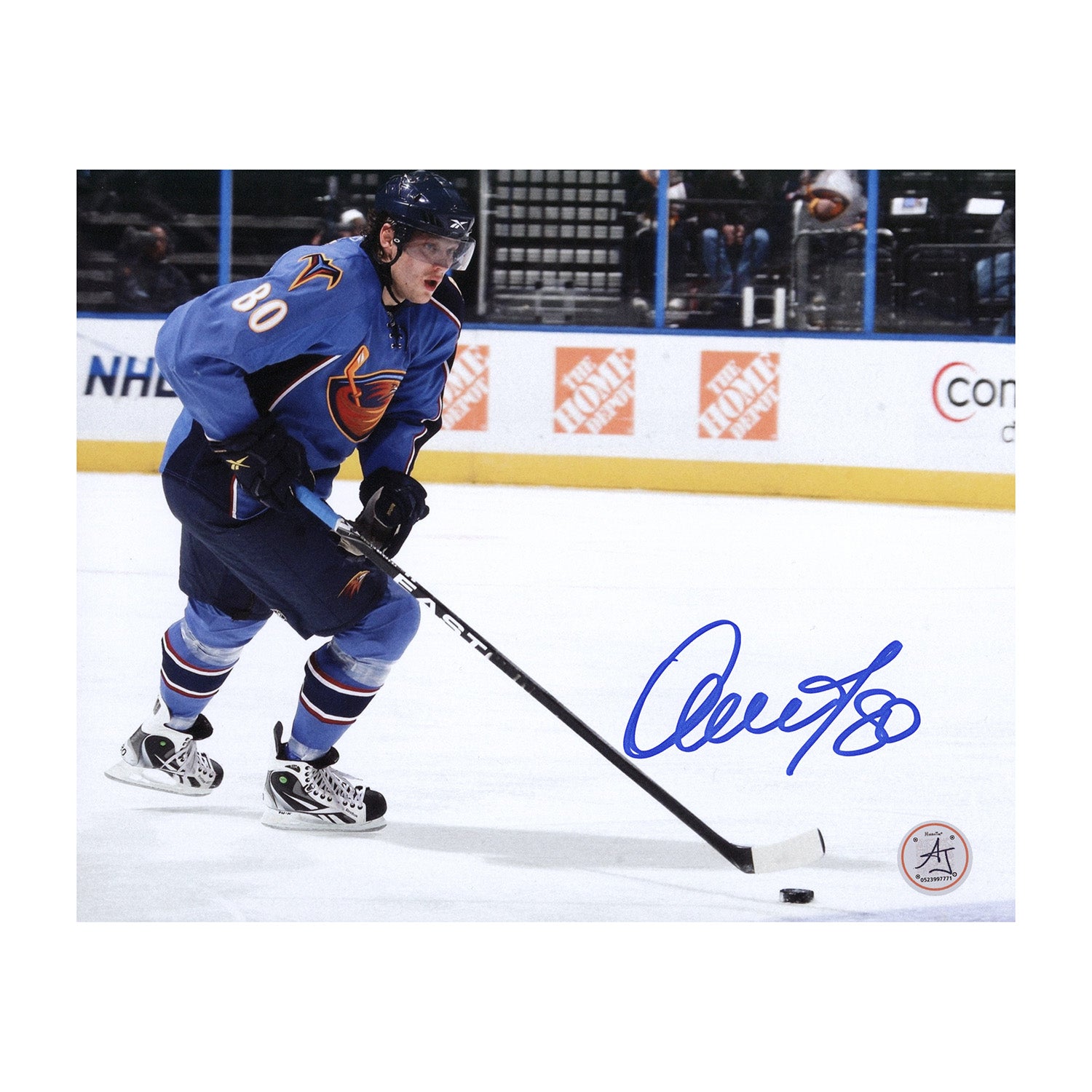 AJ Sports | Nik Antropov Autographed Atlanta Thrashers Puck Rush
