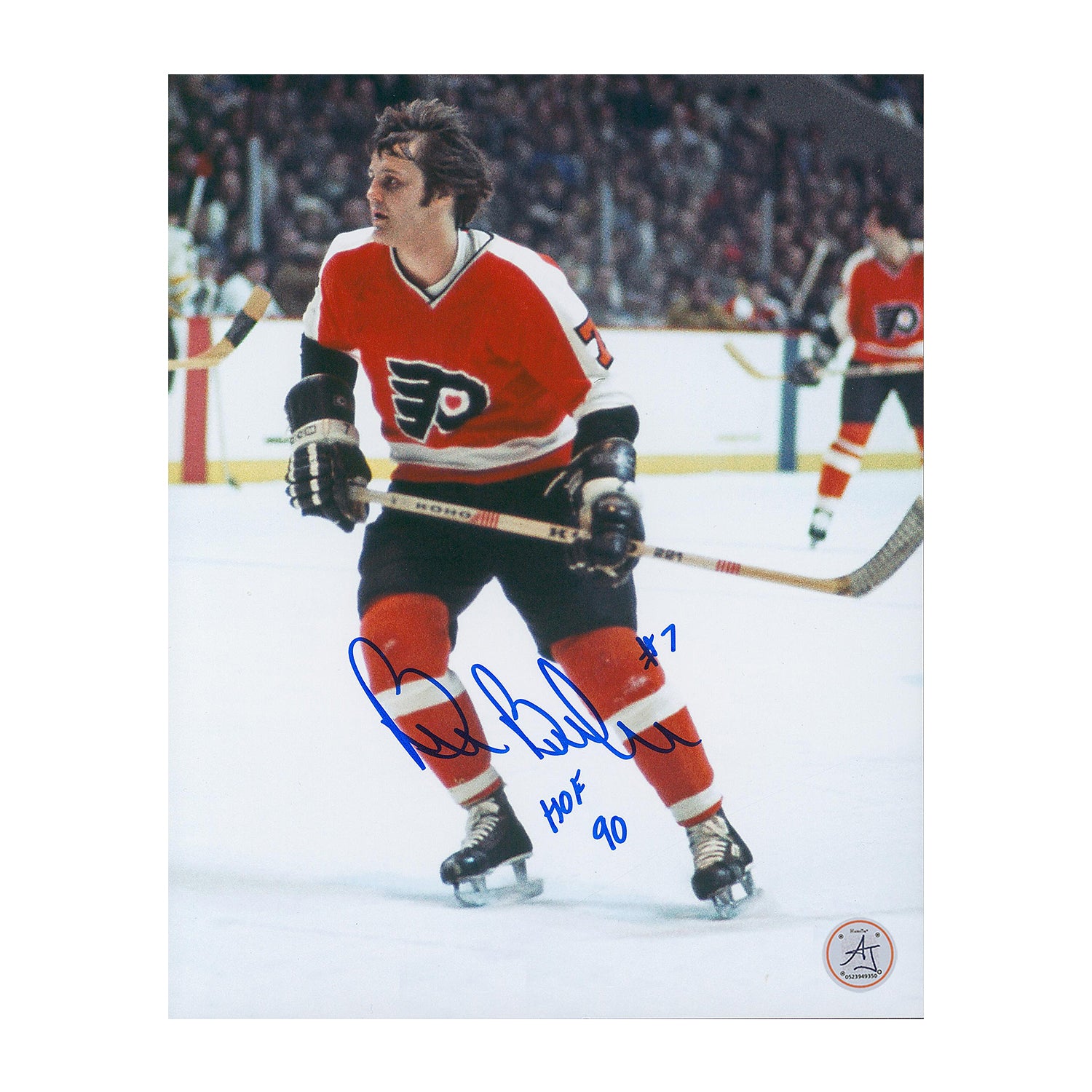 AJ Sports | Bill Barber Signed Philadelphia Flyers Game Action 8x10 Photo with Note