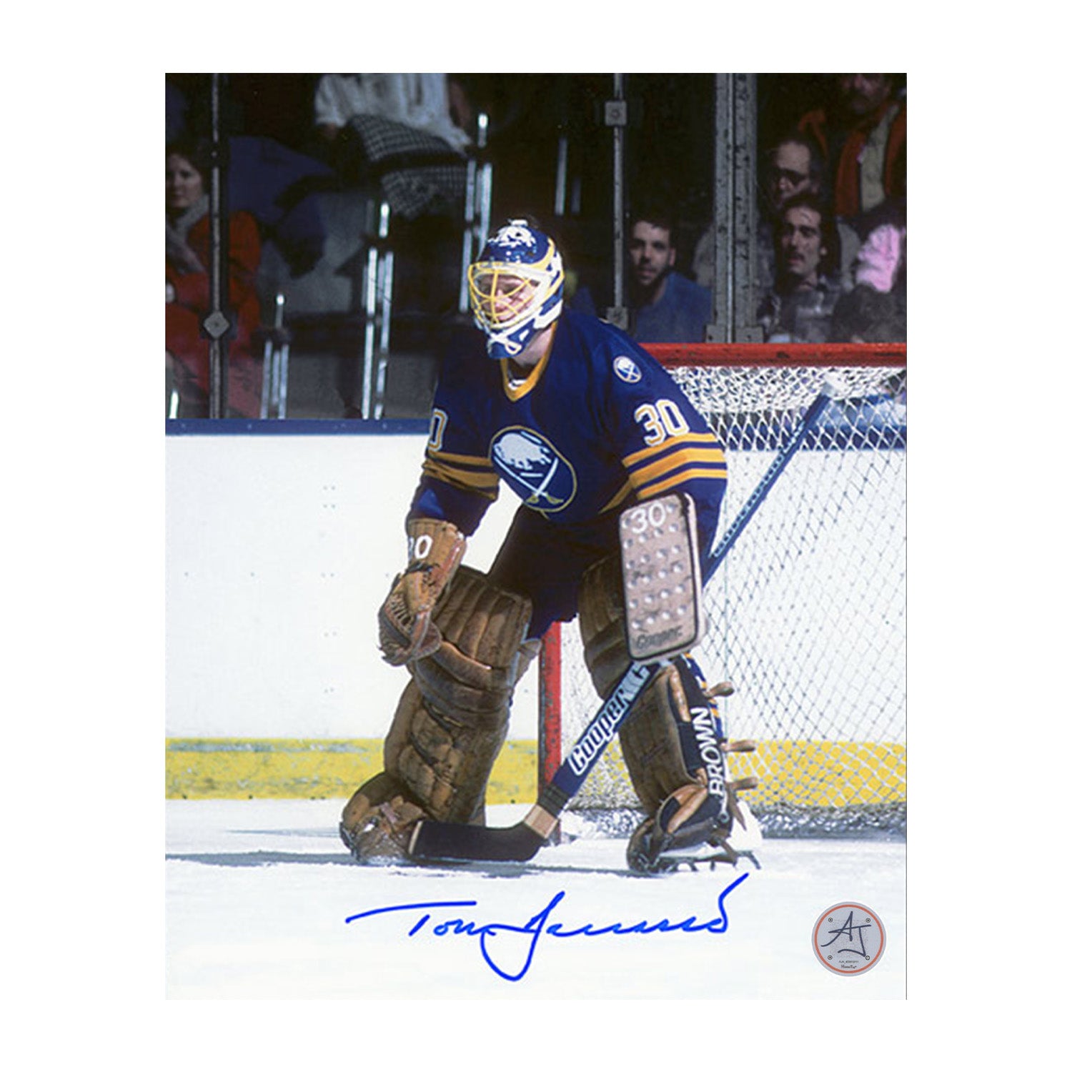 AJ Sports | Tom Barrasso Buffalo Sabres Autographed Goalie 8x10 Photo