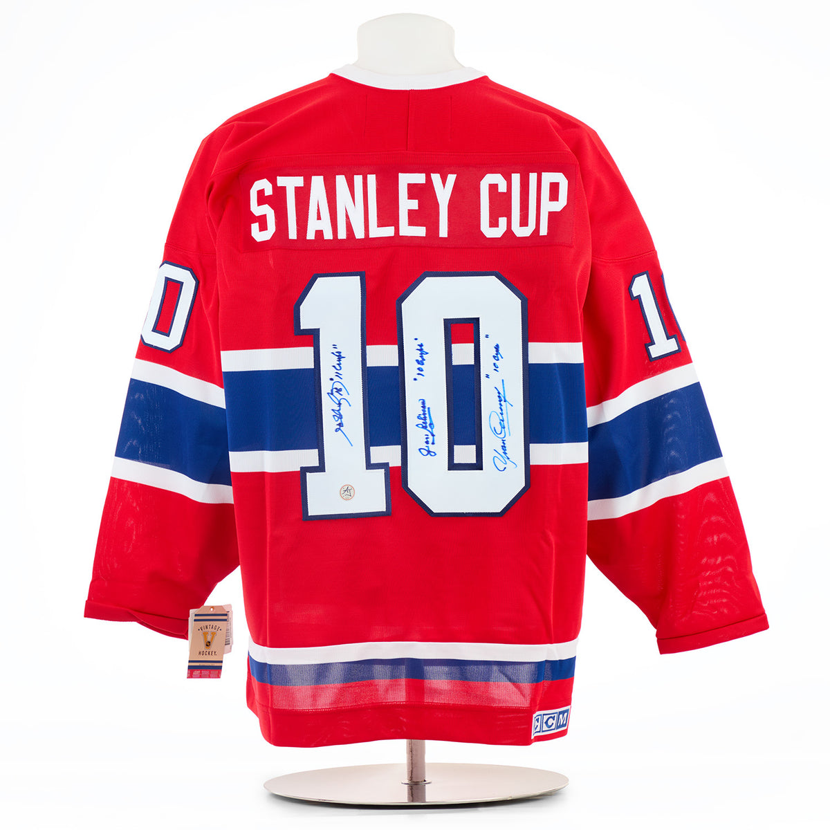 AJ Sports Montreal Canadiens Signed Stanley Cup Legends Vintage