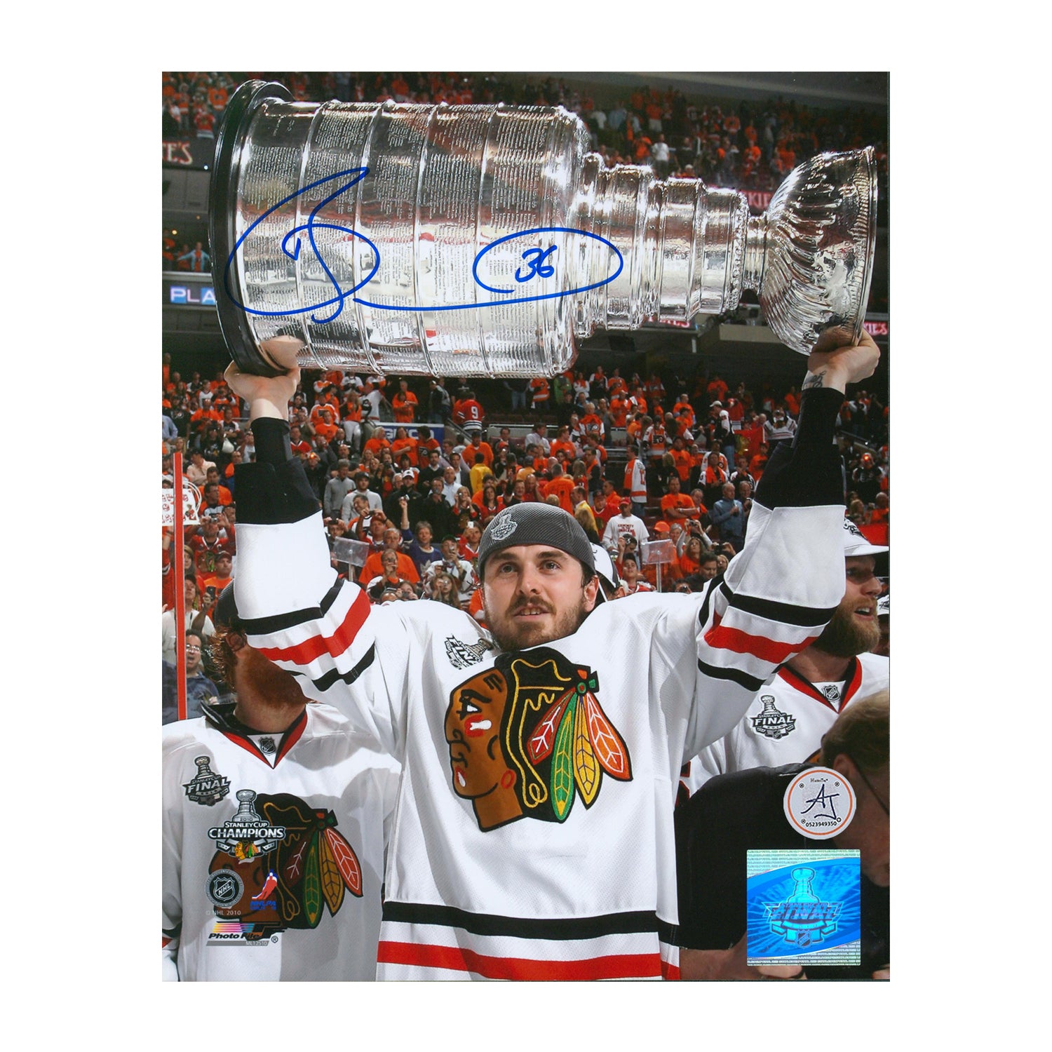 AJ Sports | Dave Bolland Autographed Chicago Blackhawks Stanley Cup 8x10 Photo