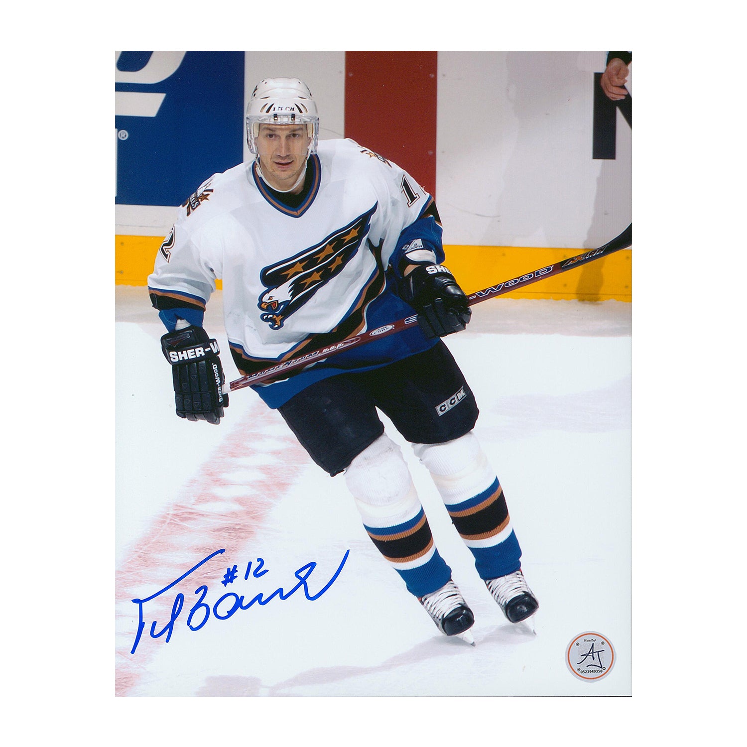 AJ Sports | Peter Bondra Autographed Washington Capitals Game Action 8x10 Photo