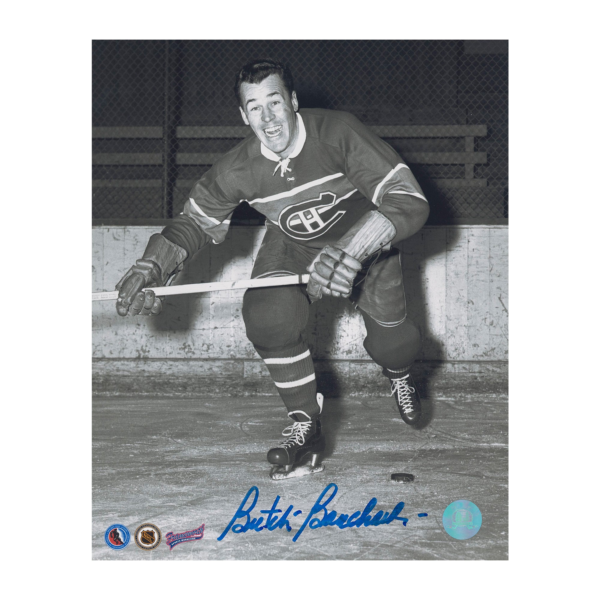 AJ Sports | Butch Bouchard Autographed Montreal Canadiens 8x10 Photo