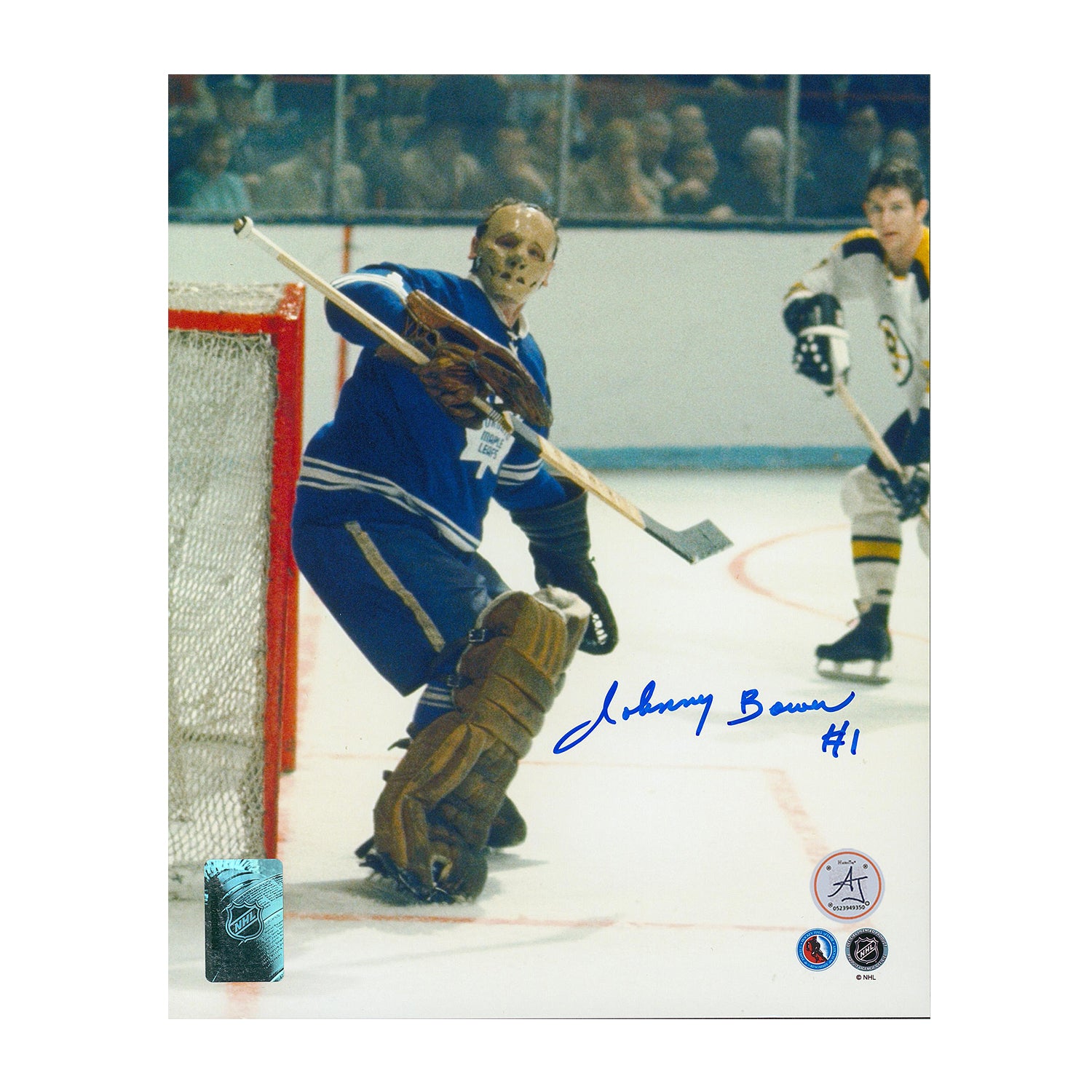 AJ Sports | Johnny Bower Autographed Montreal Canadiens Game Action 8x10 Photo