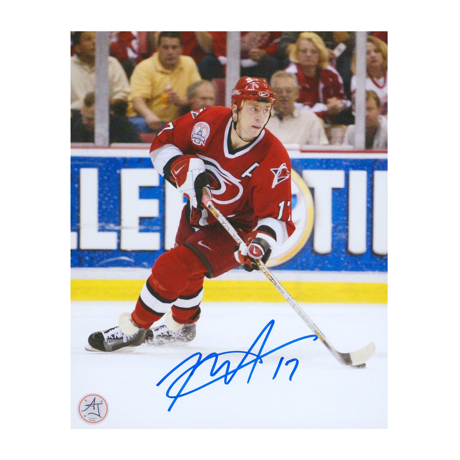 AJ Sports | Rod Brind'Amour Signed Carolina Hurricanes Playoff Finals 8x10 Photo