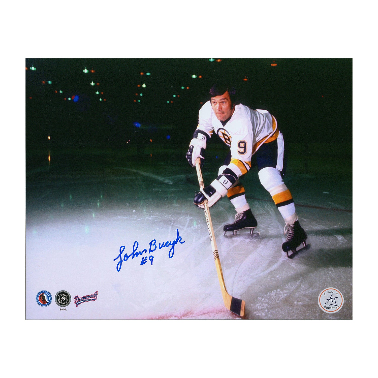 AJ Sports | Johnny Bucyk Autographed Boston Bruins Playmaker 8x10 Photo