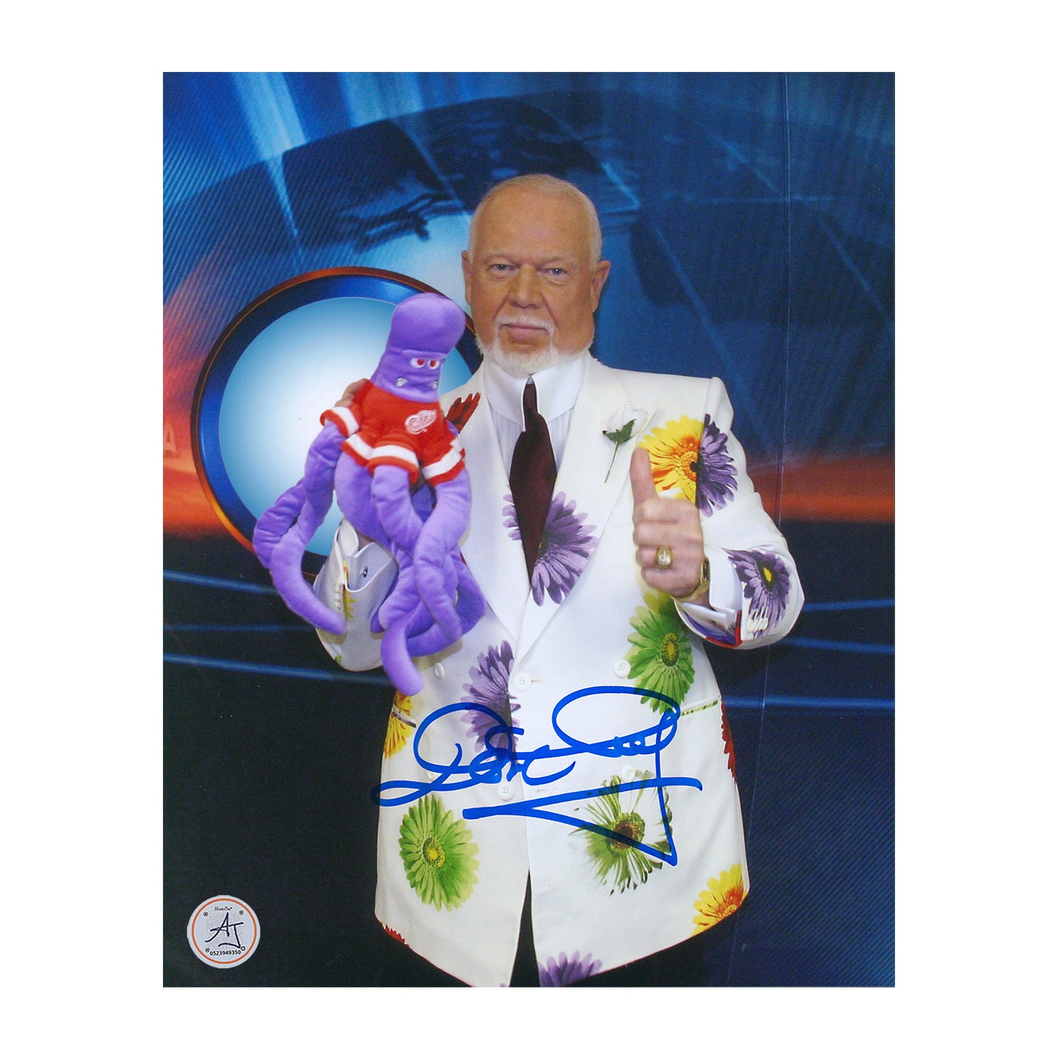 AJ Sports | Don Cherry Coach's Corner Autographed Detroit Octopus 8x10 Photo