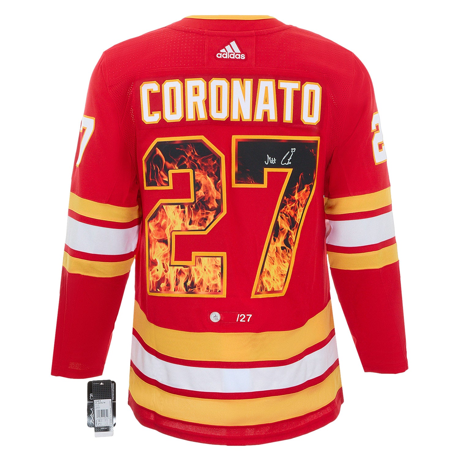 AJ Sports | Matt Coronato Autographed Calgary Flames Graphic Art