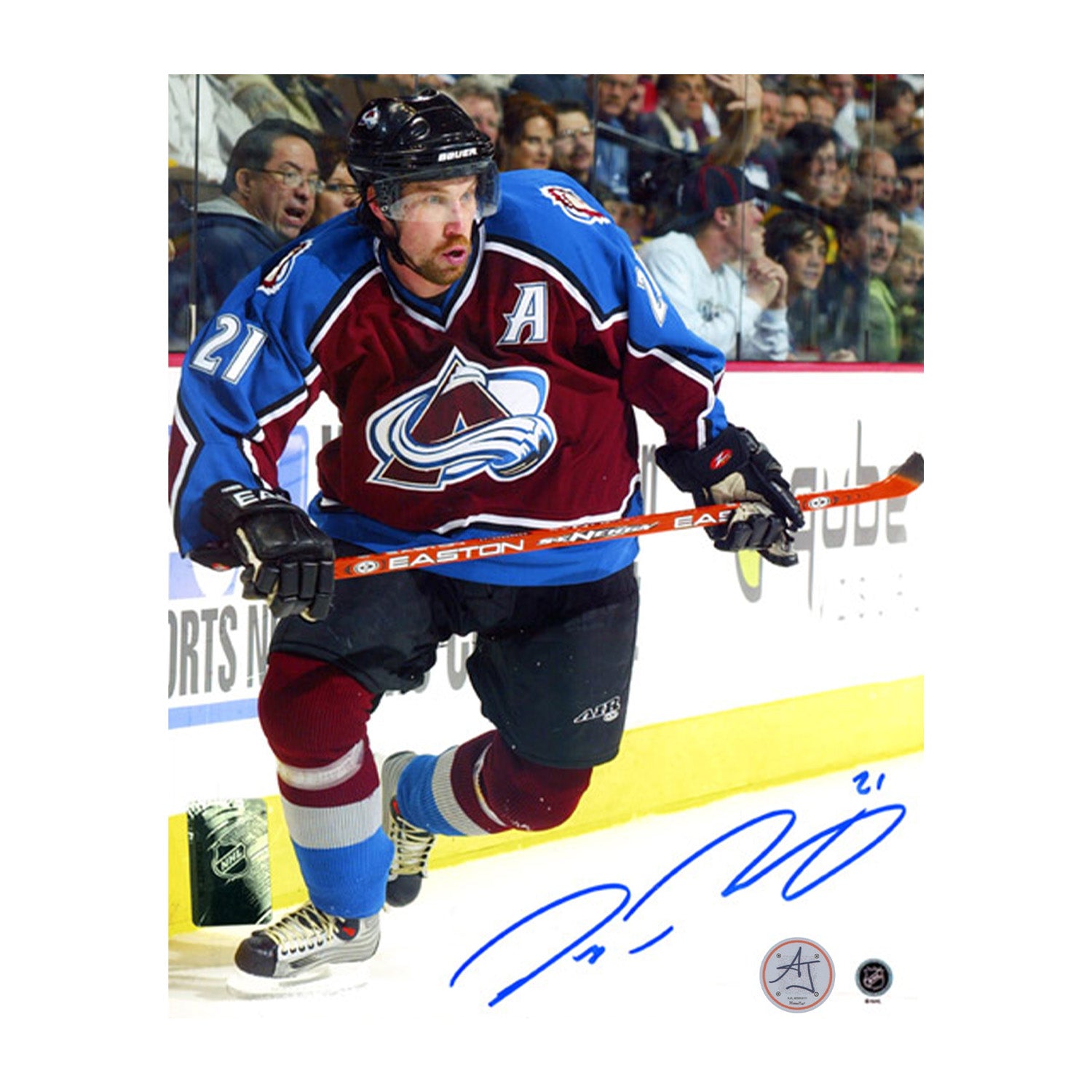 AJ Sports | Peter Forsberg Autographed Colorado Avalanche Playmaker 8x10 Photo