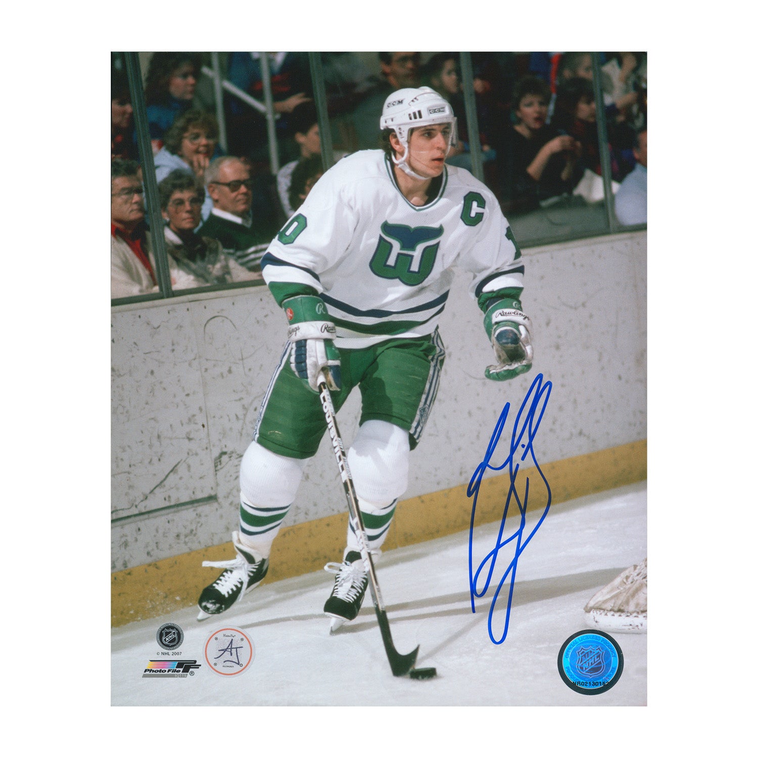 AJ Sports | Ron Francis Signed Hartford Whalers Classic Hockey 8x10 Photo