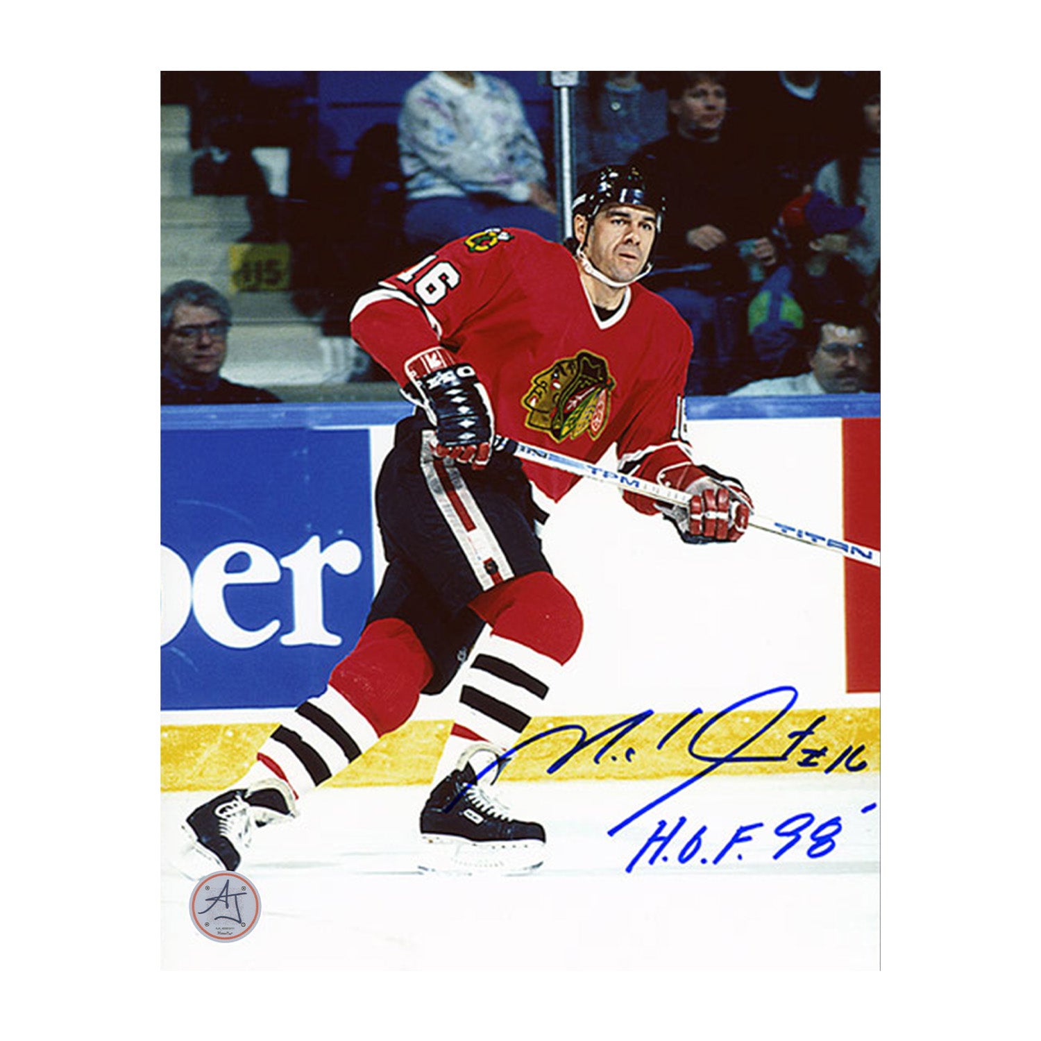 AJ Sports | Michel Goulet Autographed Chicago Blackhawks 8x10 Photo