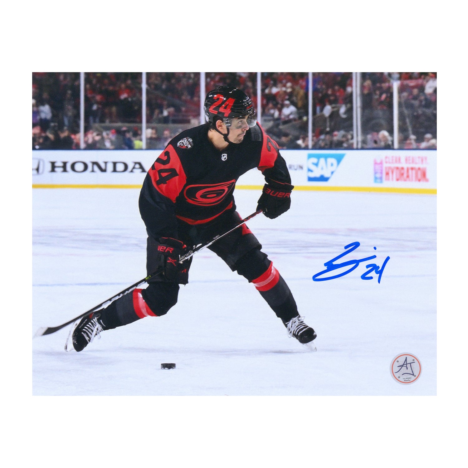AJ Sports | Seth Jarvis Signed Carolina Hurricanes Stadium Series 8x10 Photo