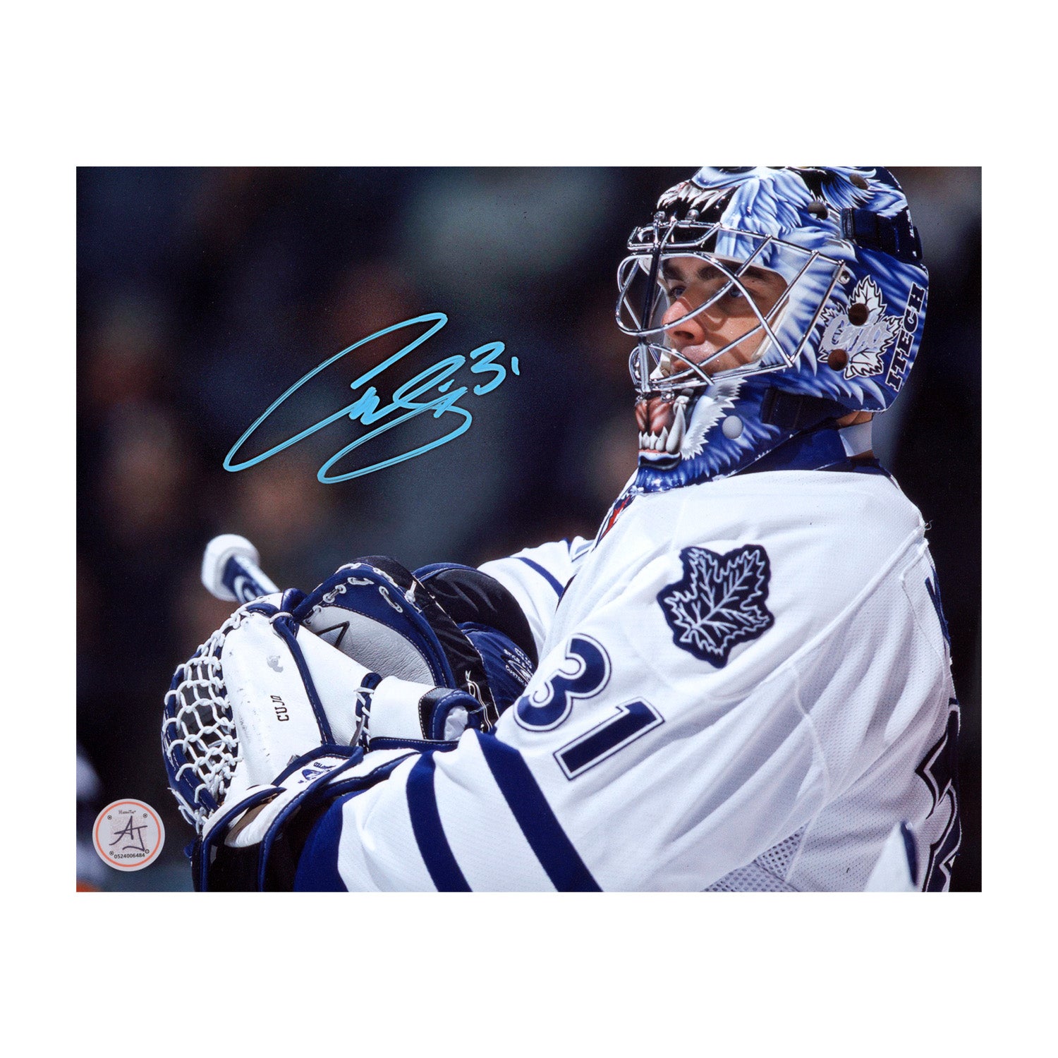SUPER CACAO(NOSAWA論外) Autographed Mask. AJ Sports | Curtis Joseph Signed Toronto Maple Leafs Goalie Mask