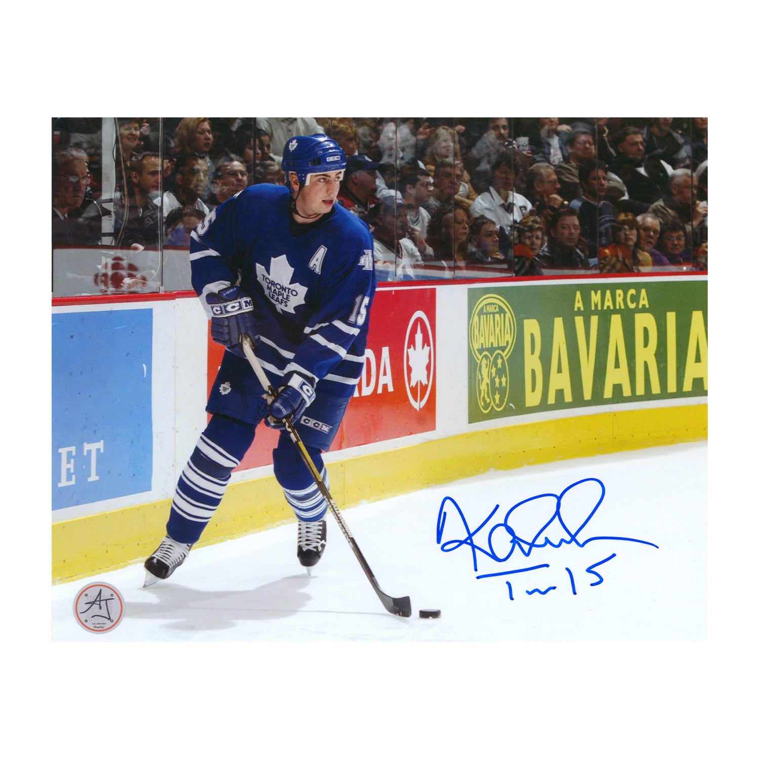 AJ Sports | Tomas Kaberle Autographed Toronto Maple Leafs Game Action 8x10 Photo