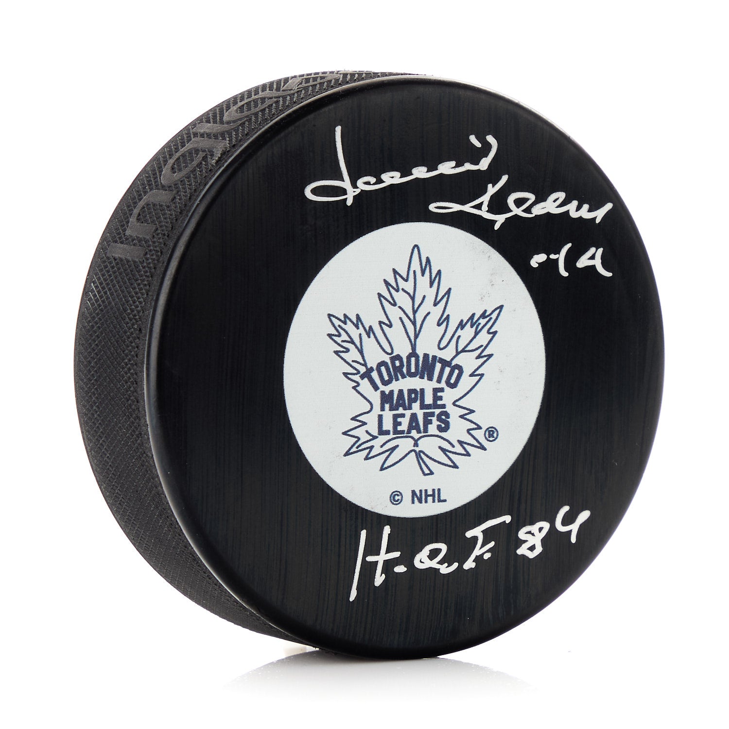 AJ Sports | Dave Keon Signed Toronto Maple Leafs Hockey Puck with
