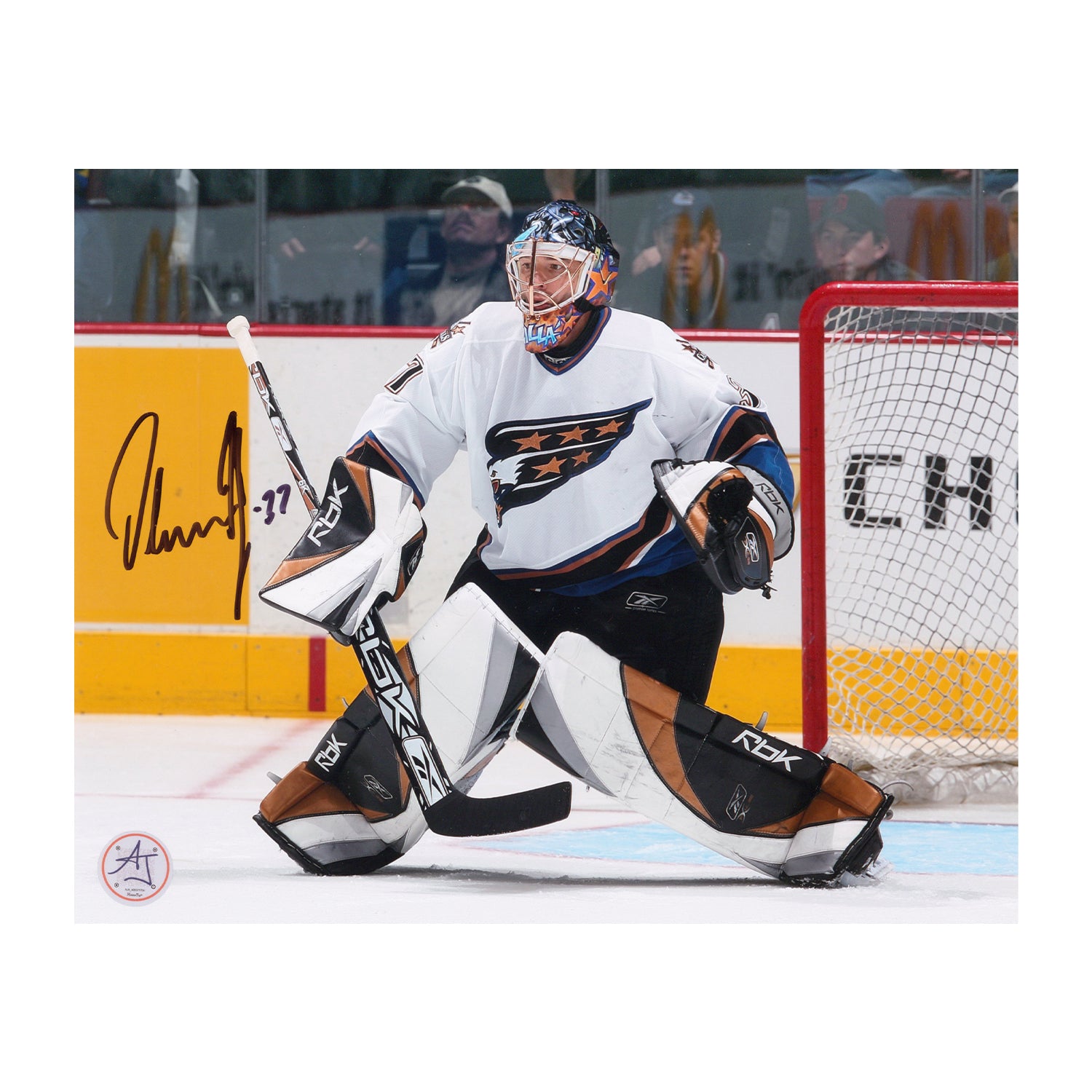 AJ Sports | Olaf Kolzig Autographed Washington Capitals Goalie 8x10 Photo