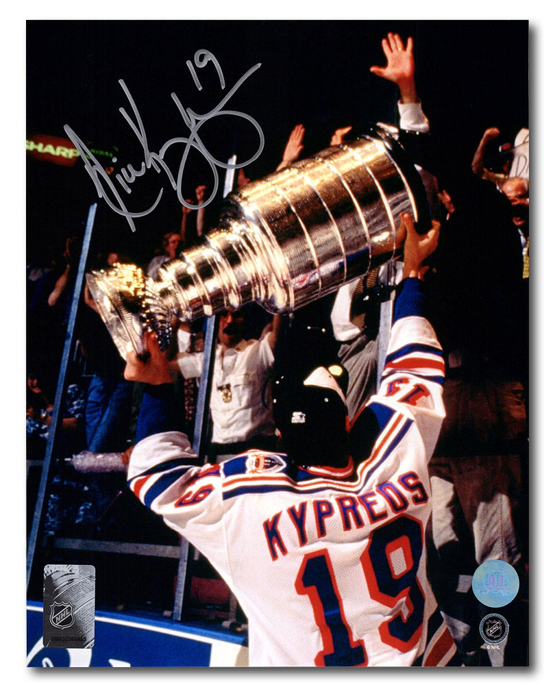 AJ Sports | Nick Kypreos Autographed New York Rangers Stanley Cup 8x10 Photo