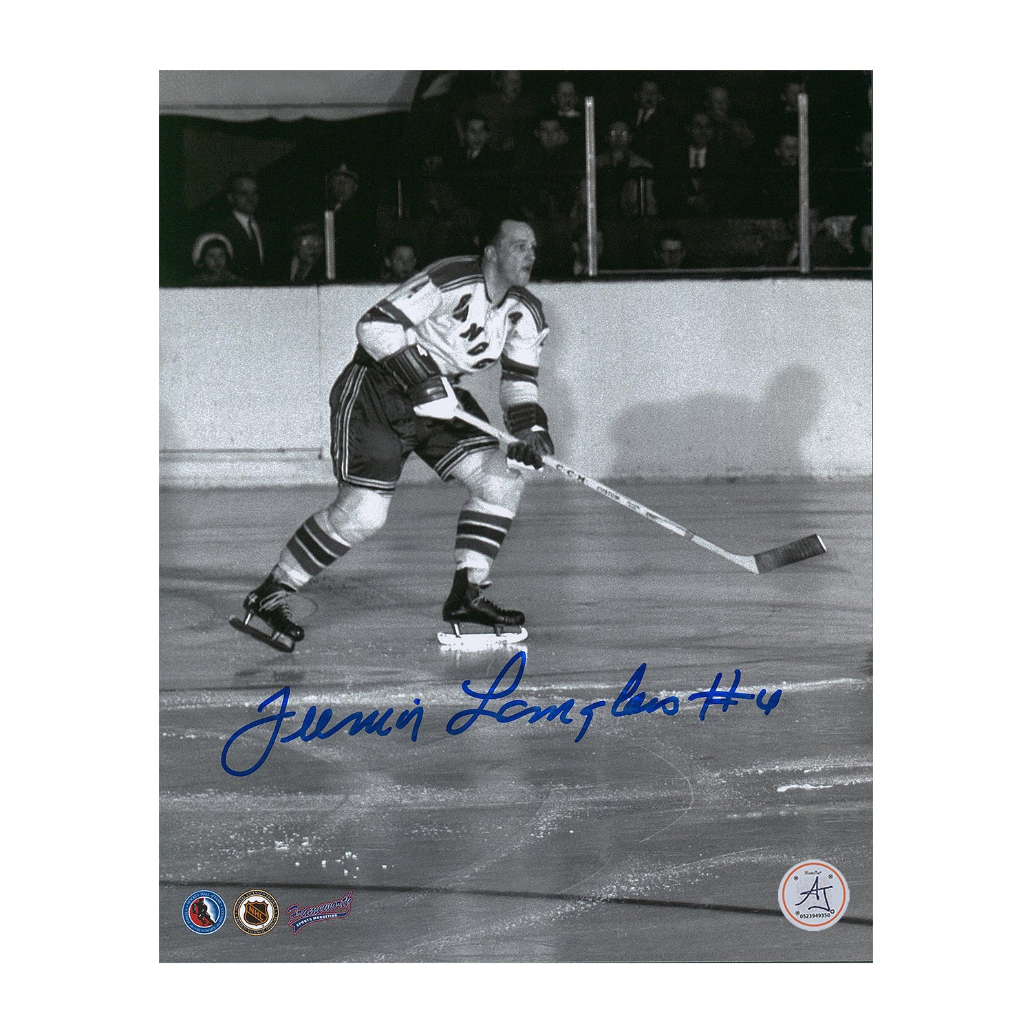 AJ Sports | Junior Langlois Autographed New York Rangers 8x10 Photo