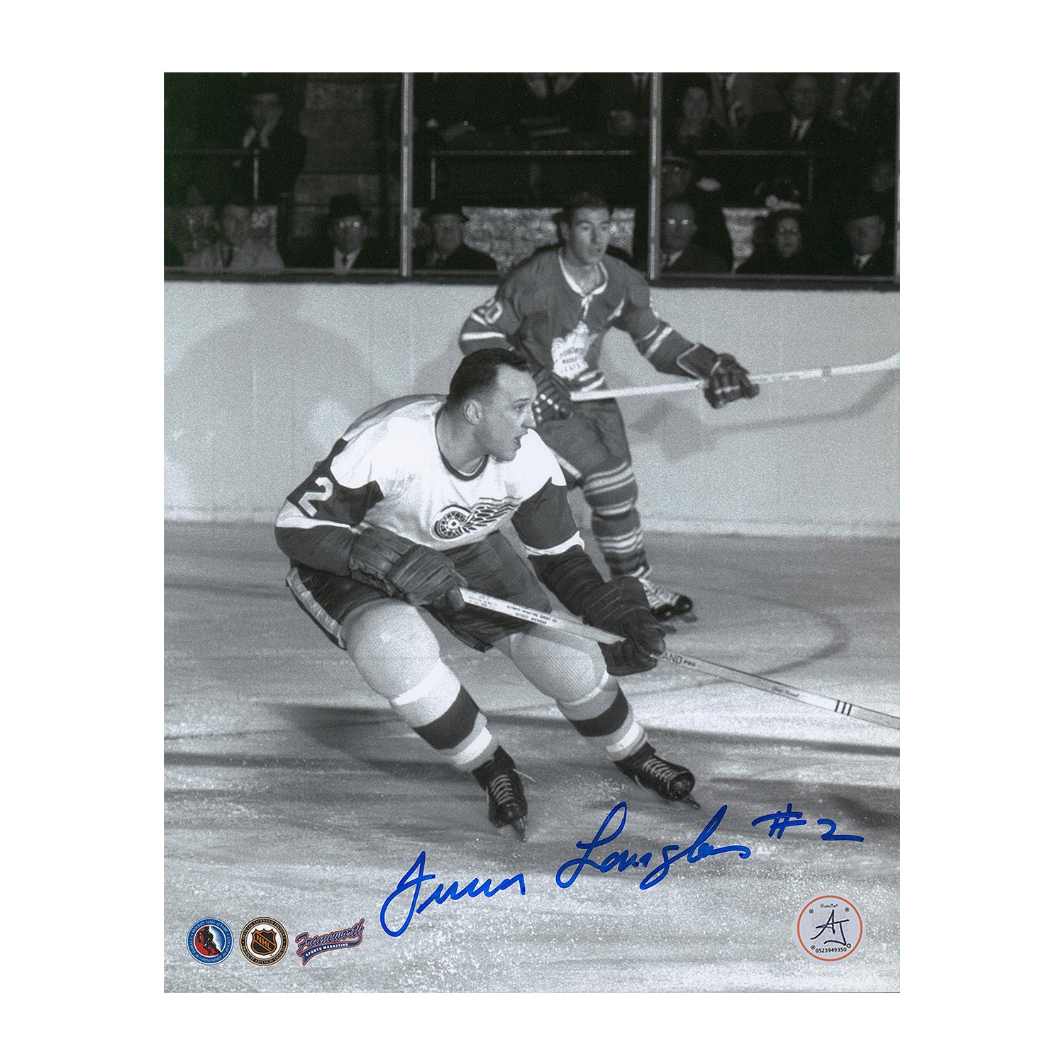 AJ Sports | Junior Langlois Autographed Detroit Red Wings 8x10 Photo