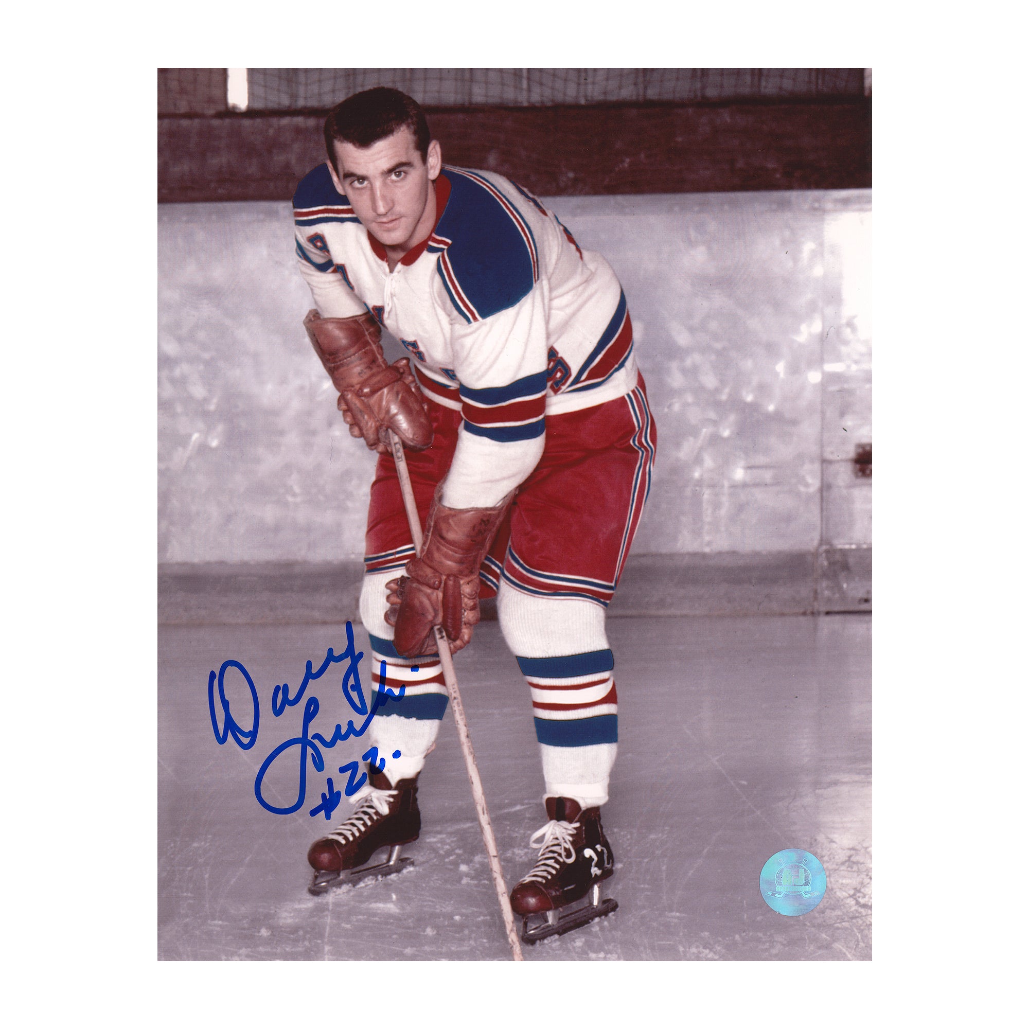 AJ Sports | Danny Lewicki Autographed New York Rangers 8x10 Photo