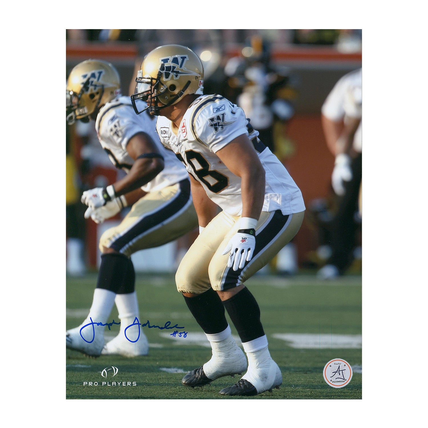 AJ Sports | Joe Lobendahn Autographed Winnipeg Blue Bombers 8x10 Photo