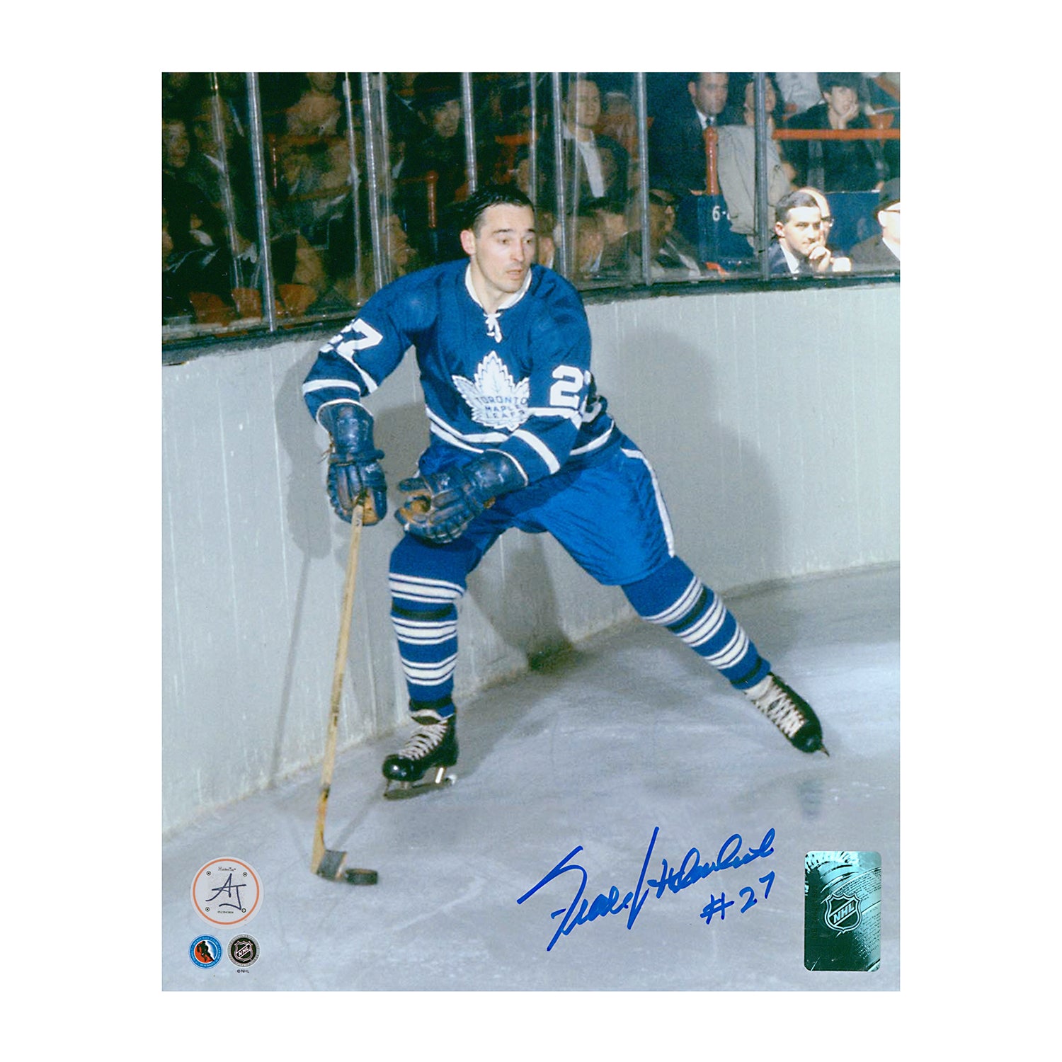 AJ Sports | Frank Mahovlich Autographed Toronto Maple Leafs Game Action 8x10 Photo
