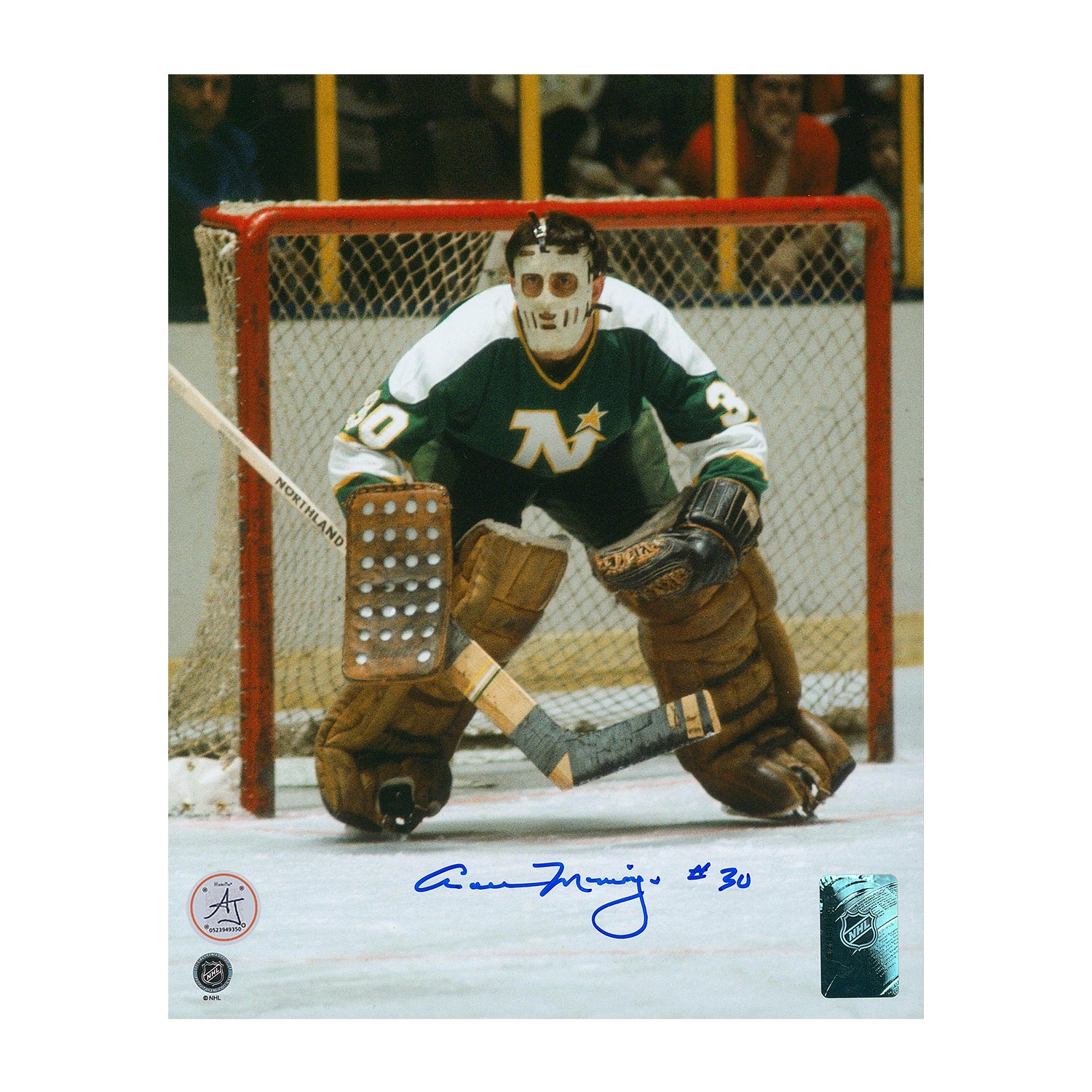 AJ Sports | Cesare Maniago Minnesota North Stars Autographed Goalie 8x10 Photo