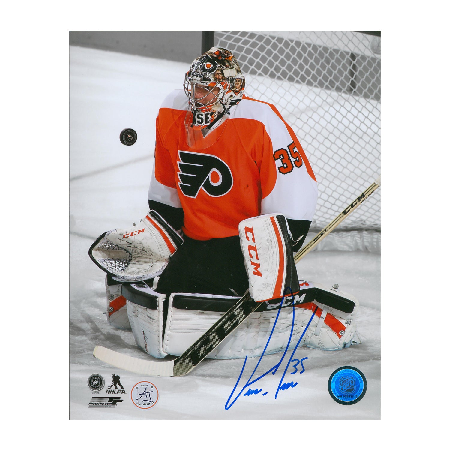 AJ Sports | Steve Mason Philadelphia Flyers Autographed Goalie Spotlight 8x10 Photo