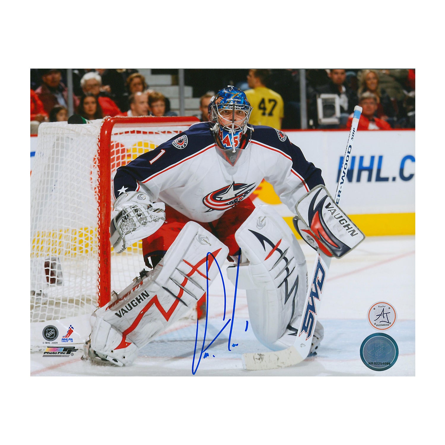 AJ Sports | Steve Mason Columbus Blue Jackets Autographed Hockey Goalie 8x10 Photo