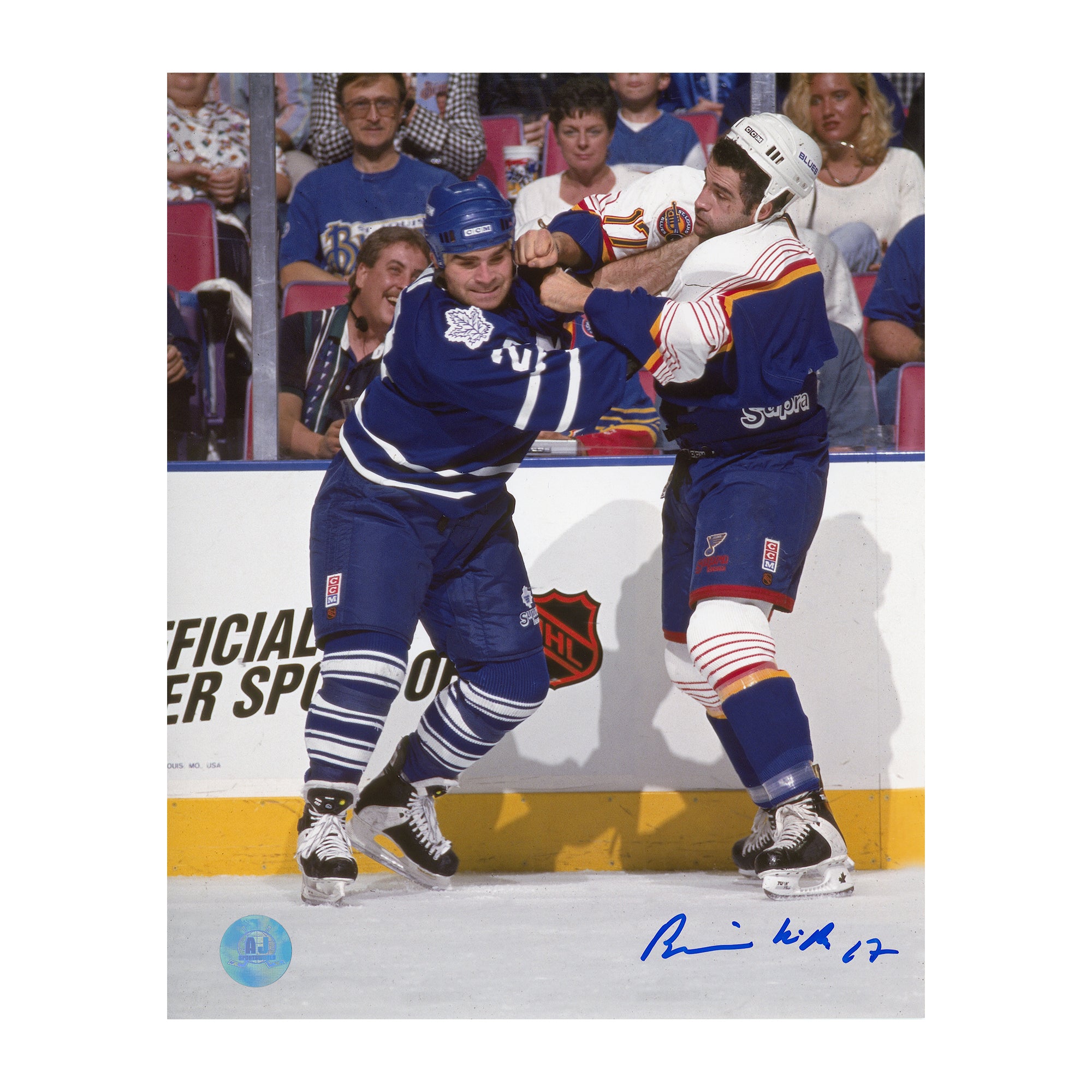 AJ Sports | Basil Mcrae Autographed St Louis Blues 8x10 Photo