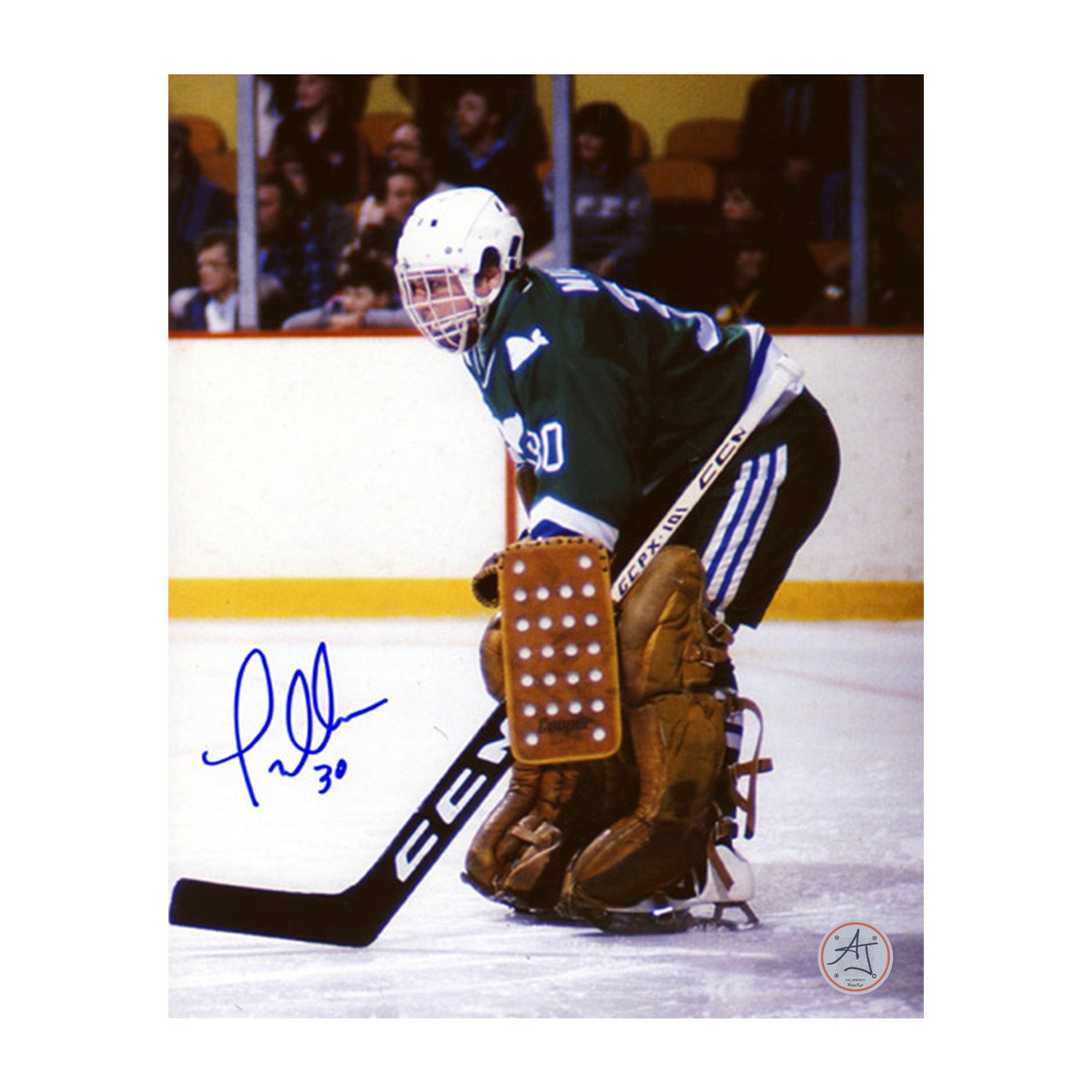 AJ Sports | Greg Millen Hartford Whalers Autographed Goalie 8x10 Photo