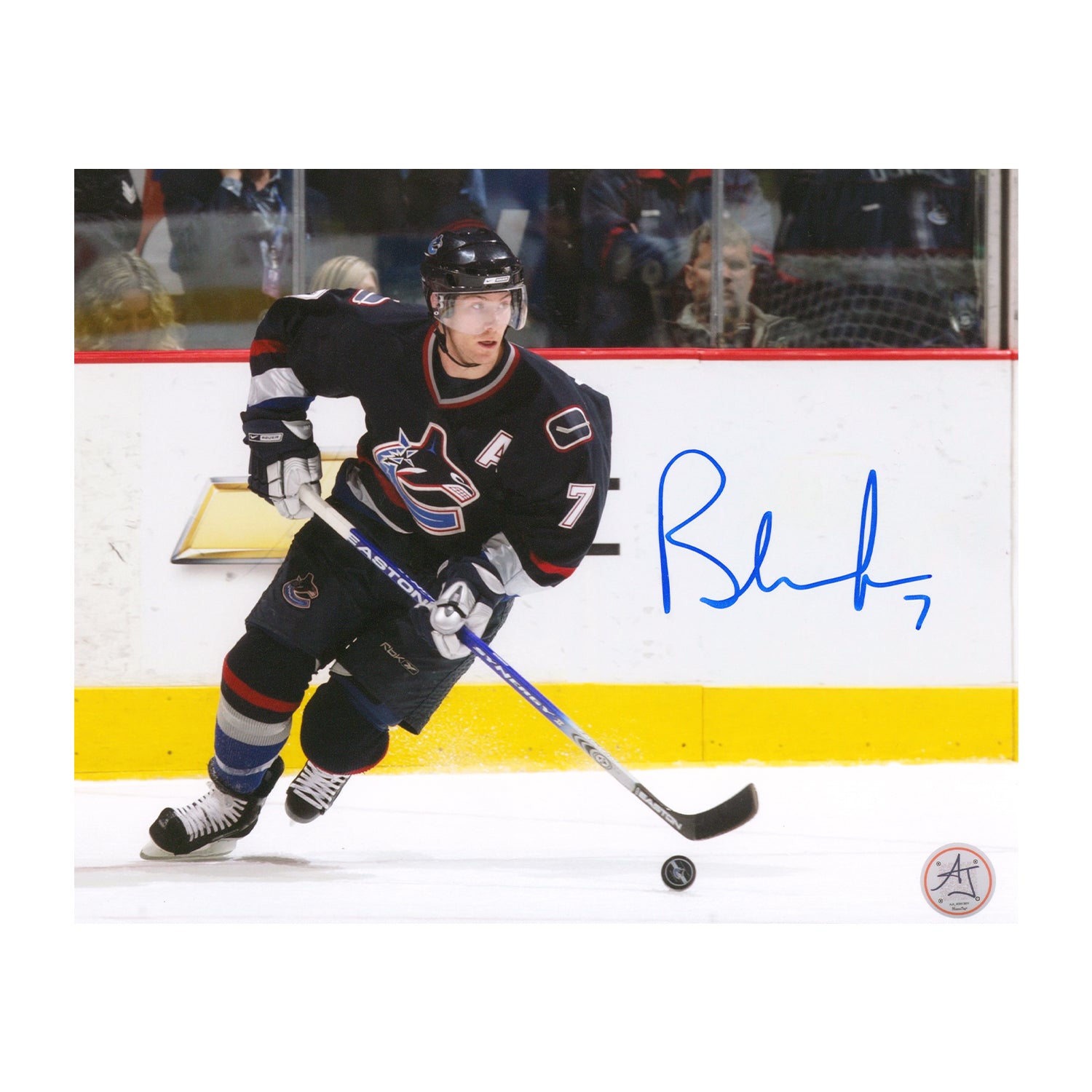 AJ Sports | Brendan Morrison Autographed Vancouver Canucks Playmaker 8x10 Photo