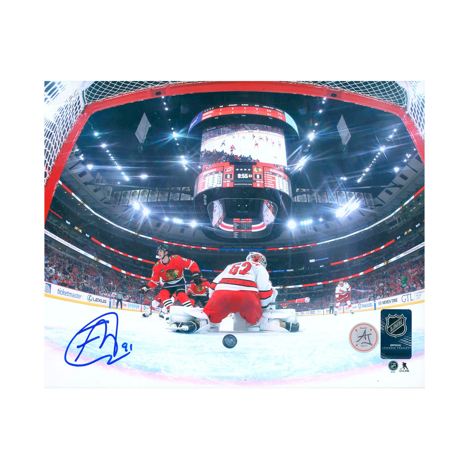AJ Sports | Frank Nazar Autographed Chicago Blackhawks 1st Goal 8x10 Photo