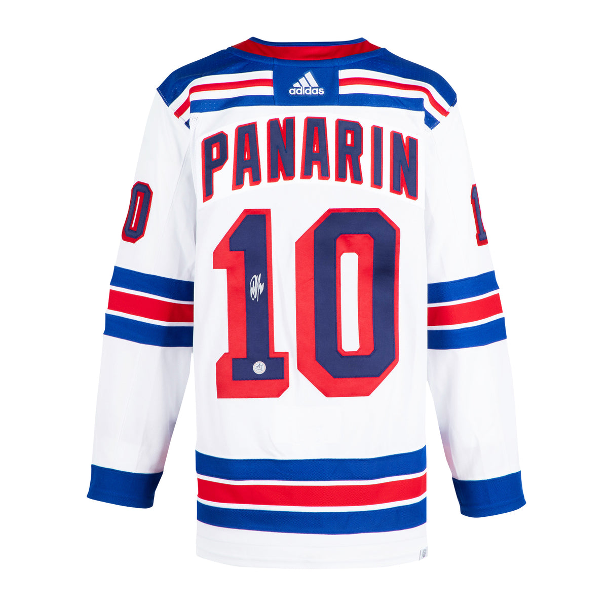 AJ Sports Artemi Panarin Signed New York Rangers White adidas Jersey