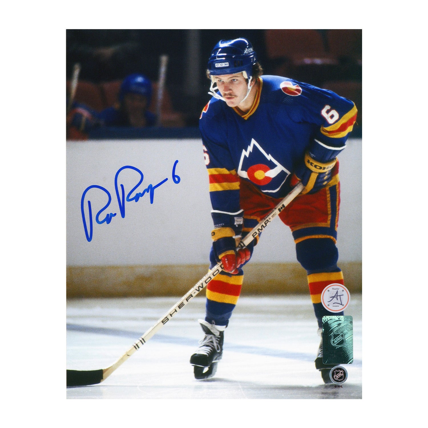 AJ Sports | Rob Ramage Autographed Colorado Rockies Game Action 8x10 Photo