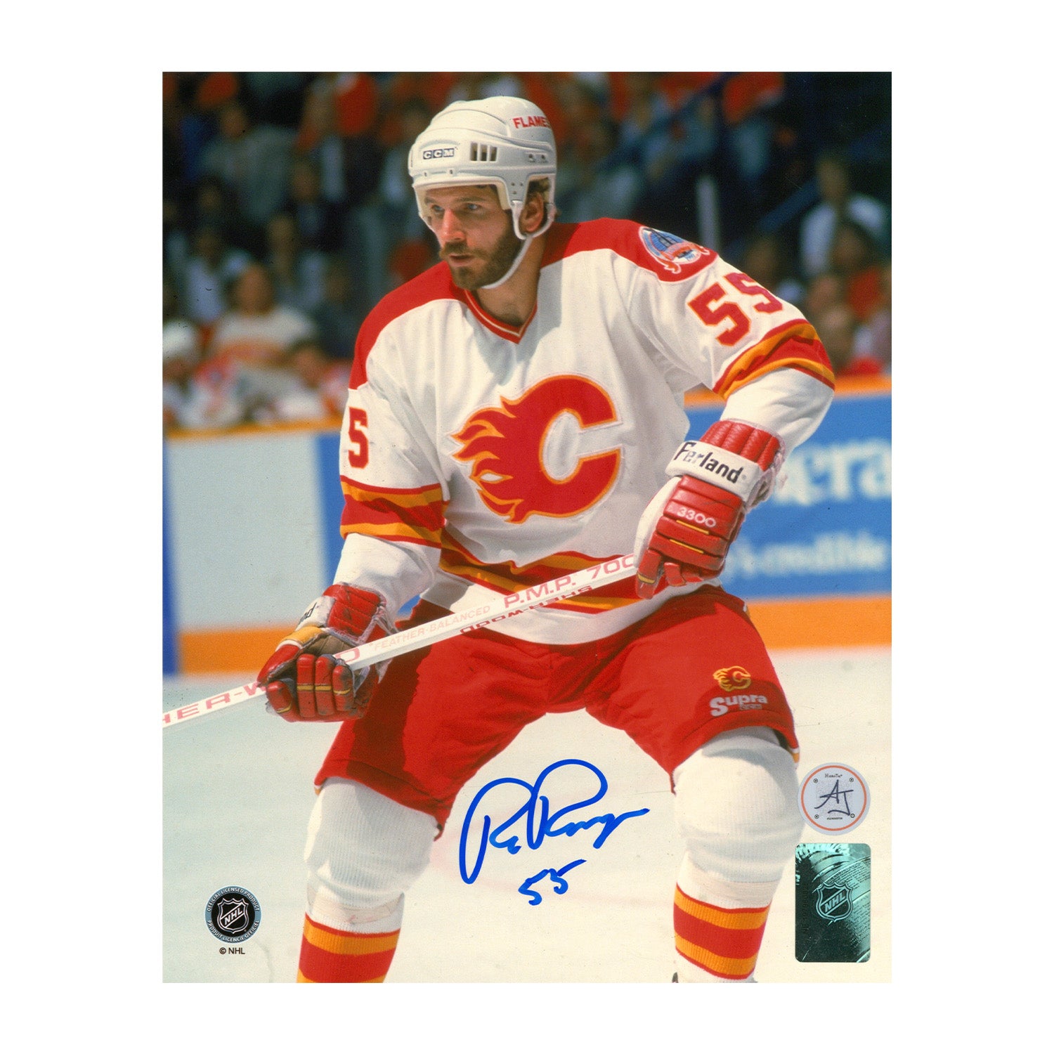 AJ Sports | Rob Ramage Autographed Calgary Flames Playoff Finals 8x10 Photo