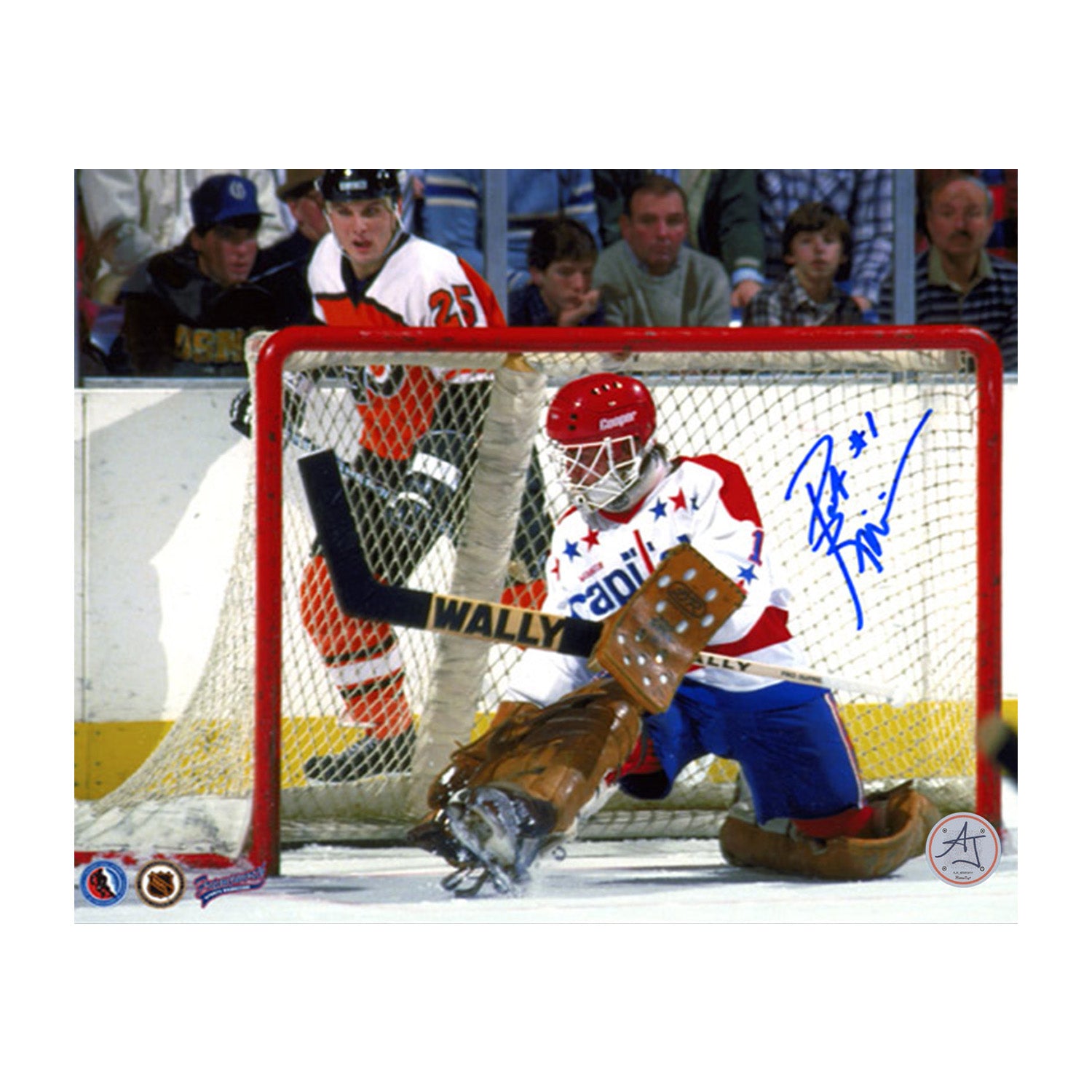 AJ Sports | Pat Riggin Washington Capitals Autographed Goalie 8x10 Photo