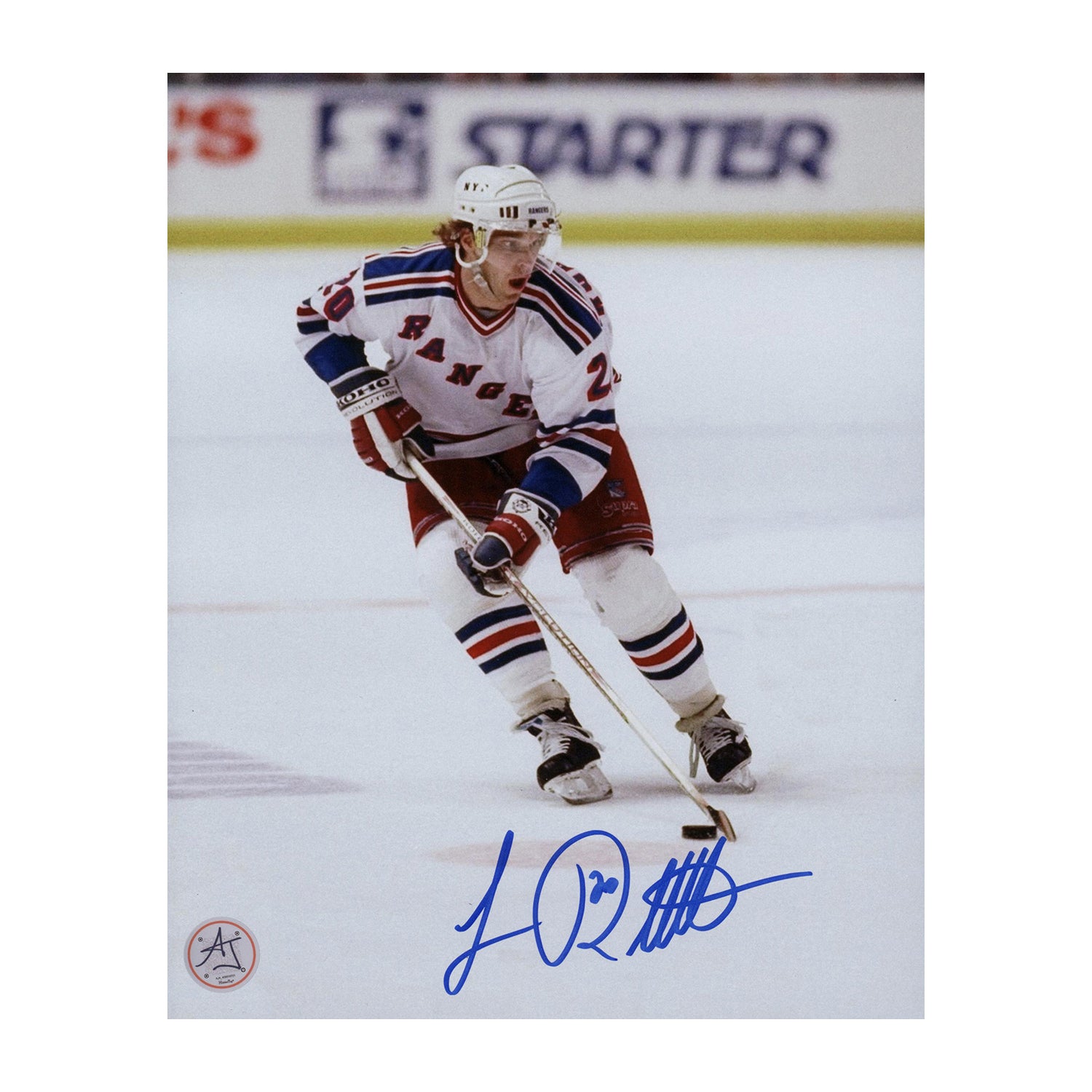 AJ Sports | Luc Robitaille Autographed New York Rangers 8x10 Photo