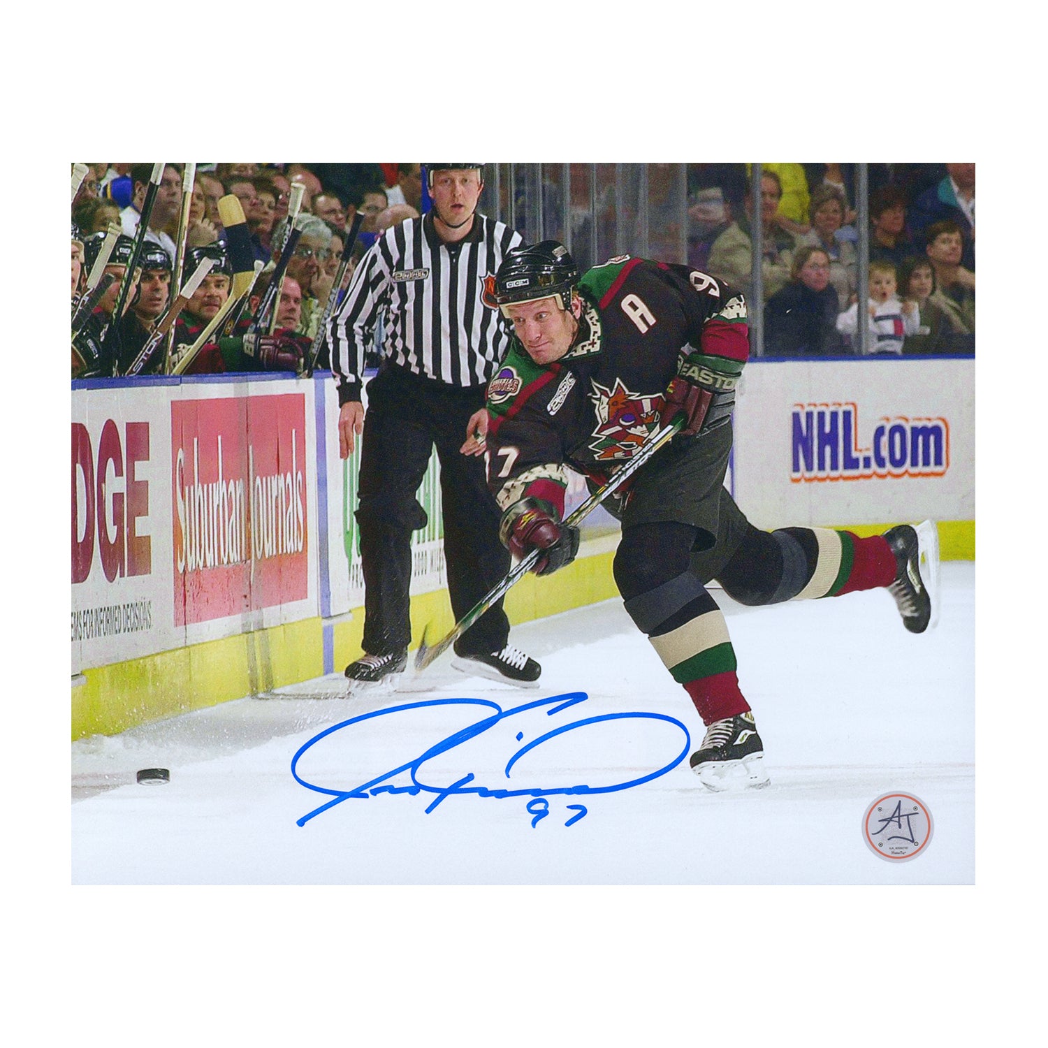 AJ Sports | Jeremy Roenick Autographed Phoenix Coyotes Game Action 8x10 Photo