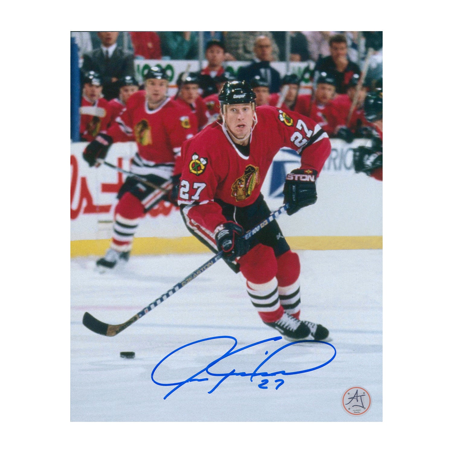 AJ Sports | Jeremy Roenick Signed Chicago Blackhawks Breakout 8x10 Photo