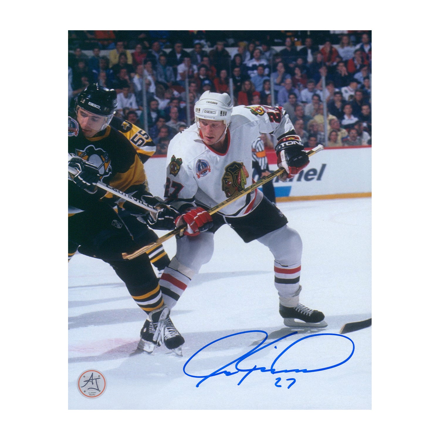 AJ Sports | Jeremy Roenick Signed Chicago Blackhawks Playoff Finals 8x10 Photo