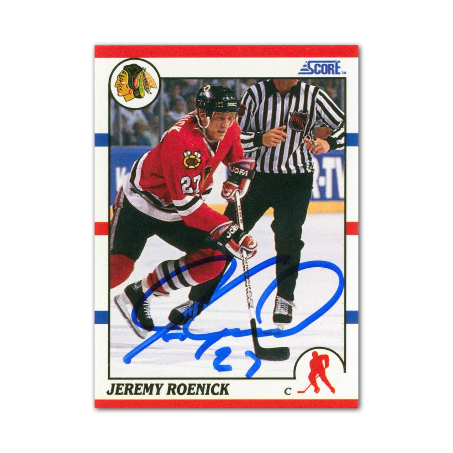 AJ Sports | Jeremy Roenick Autographed 1990-91 Score #179 Rookie Card