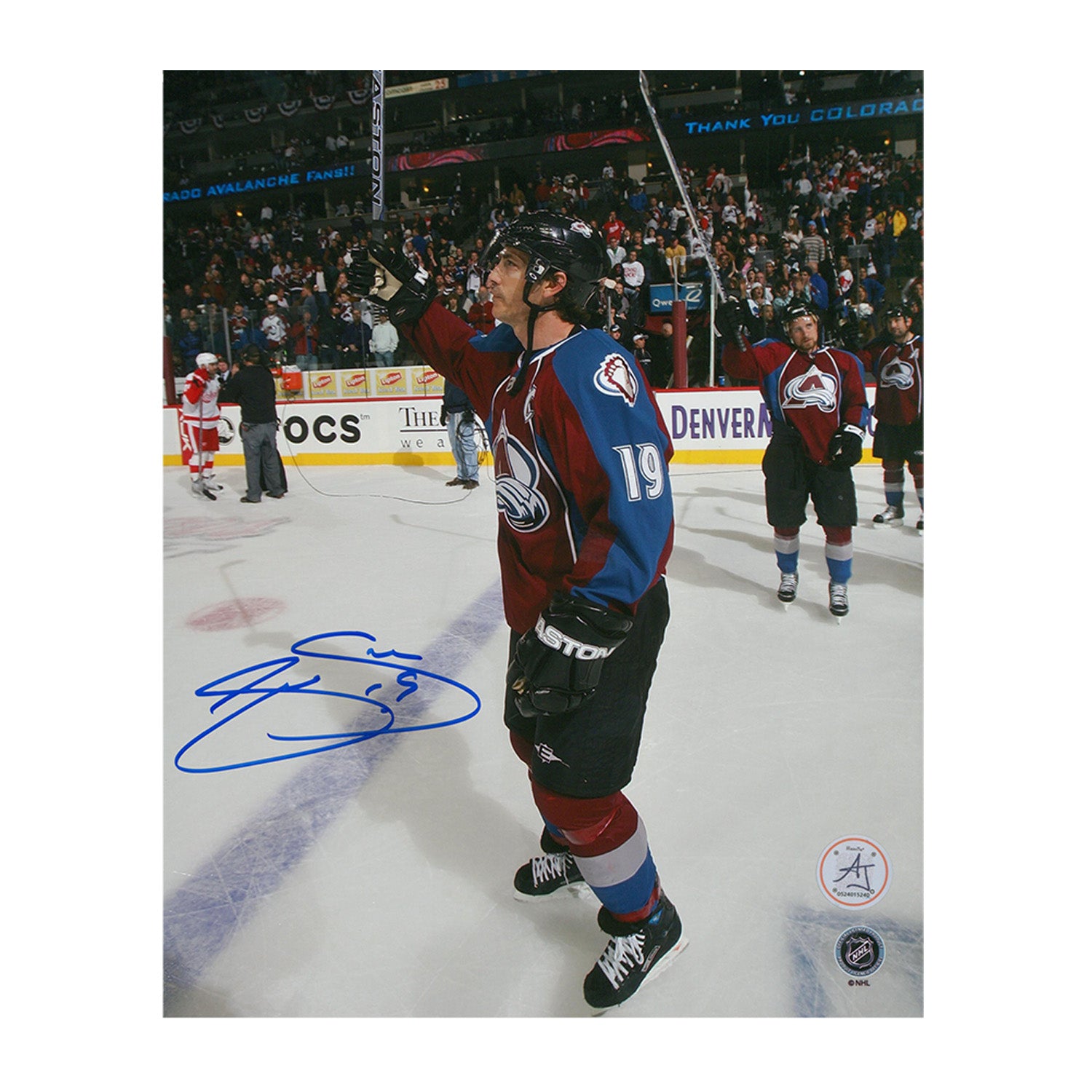 AJ Sports | Joe Sakic Autographed Colorado Avalanche Last Playoff Game 8x10 Photo