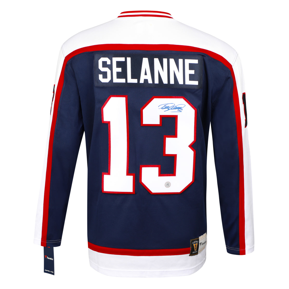 AJ Sports Teemu Selanne Autographed Winnipeg Jets Fanatics