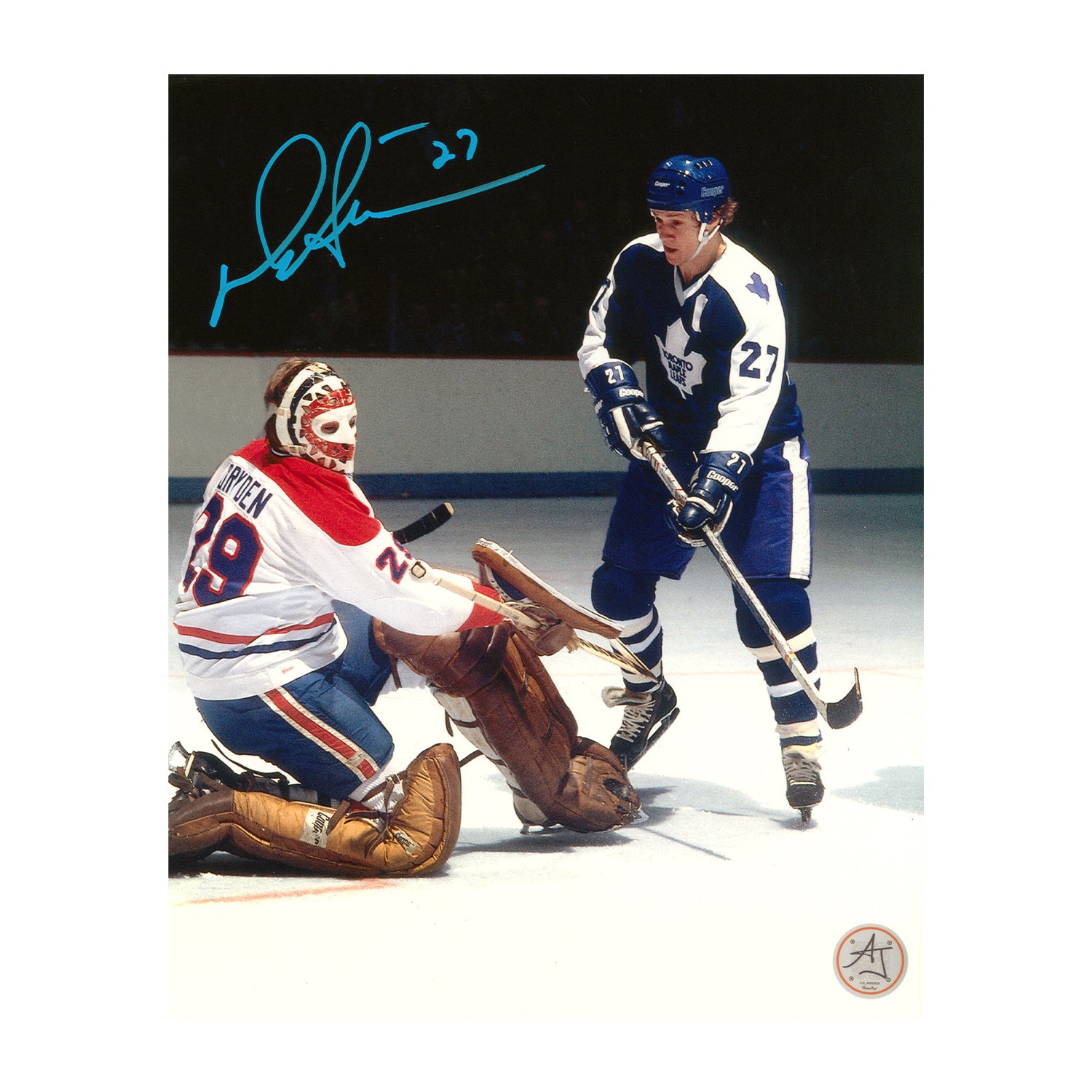 AJ Sports | Darryl Sittler Signed Toronto Maple Leafs Hockey Rivalry 8x10 Photo