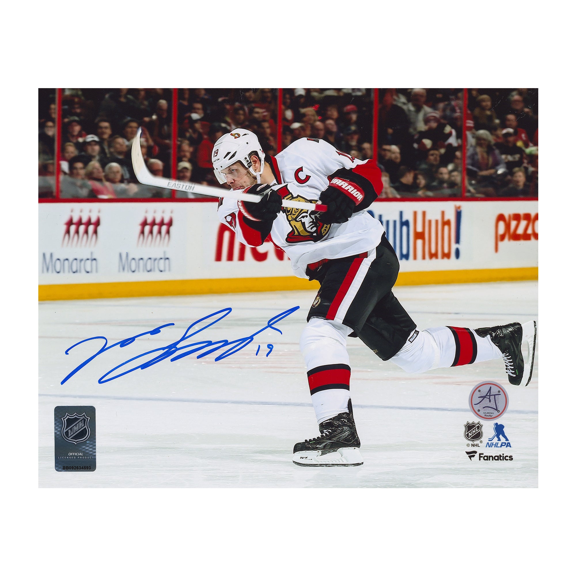 AJ Sports | Jason Spezza Signed Ottawa Senators Slapshot 8x10 Photo