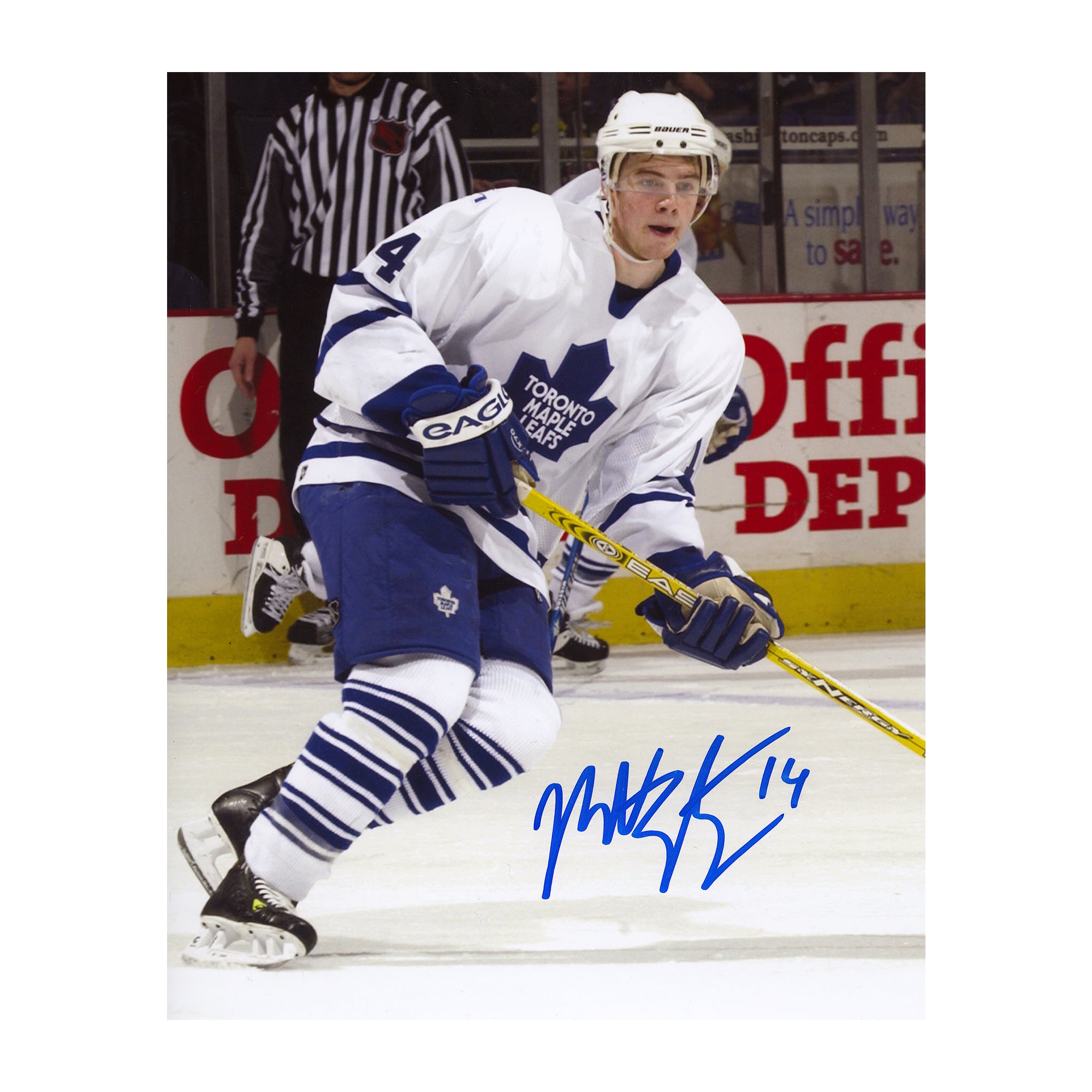 AJ Sports | Matt Stajan Autographed Toronto Maple Leafs 8x10 Photo
