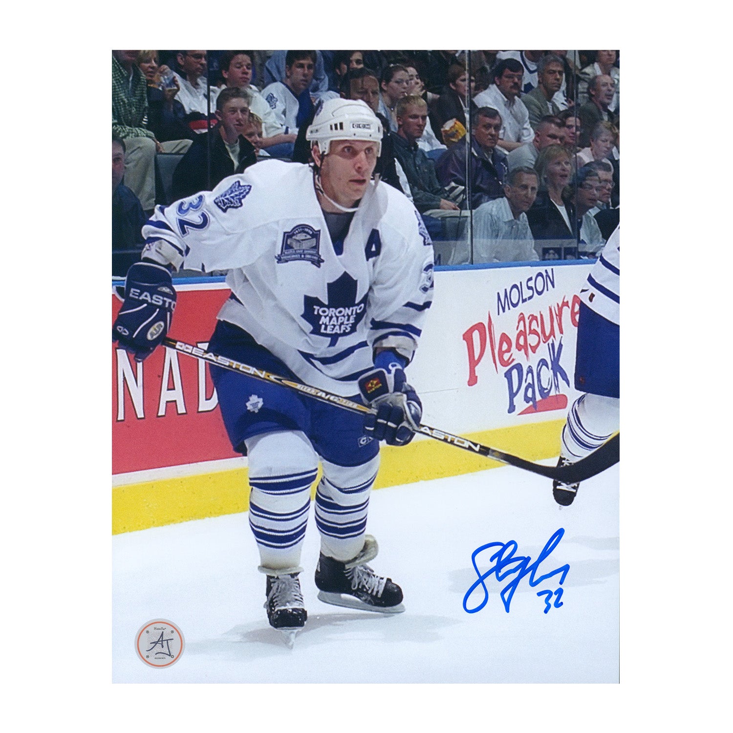 AJ Sports | Steve Thomas Autographed Toronto Maple Leafs Game Action 8x10 Photo