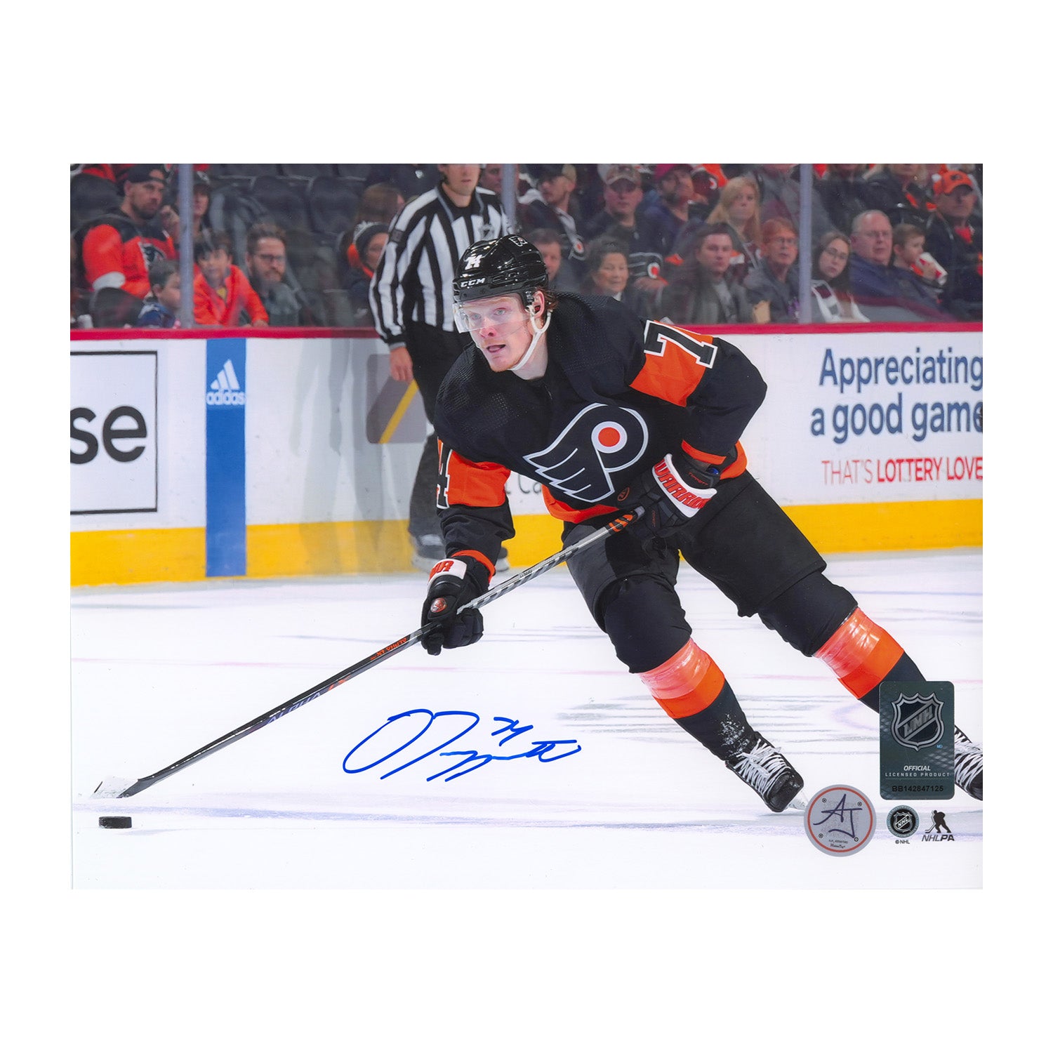 AJ Sports | Owen Tippett Signed Philadelphia Flyers 8x10 Photo