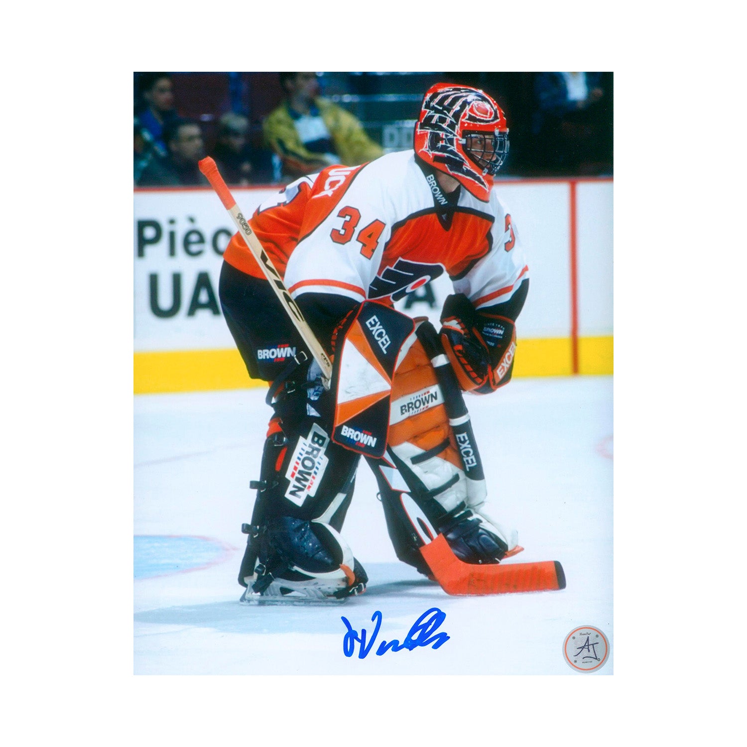 AJ Sports | John Vanbiesbrouck Signed Philadelphia Flyers Goalie 8x10 Photo